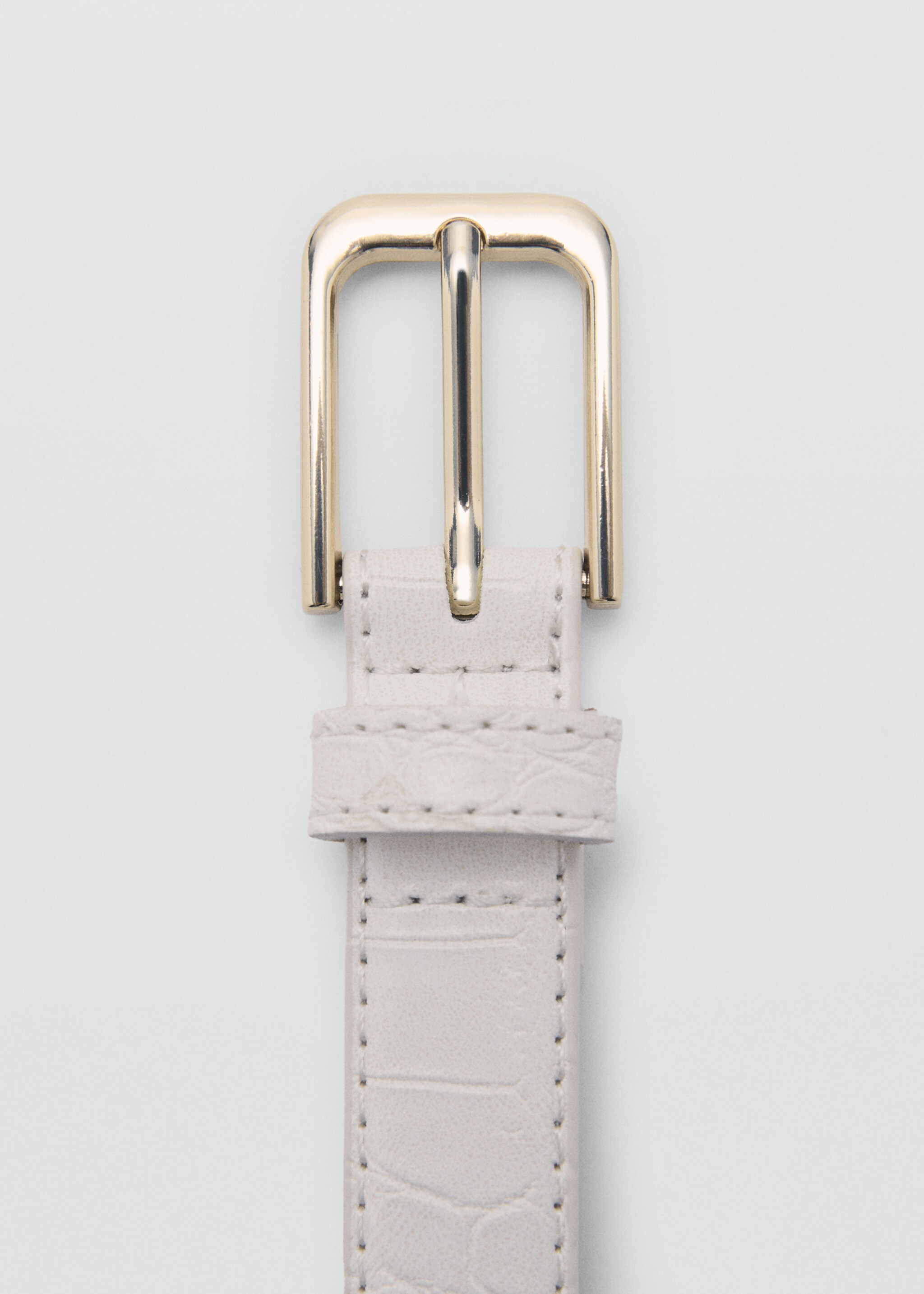 Fine croco leather-effect belt - Details of the article 1