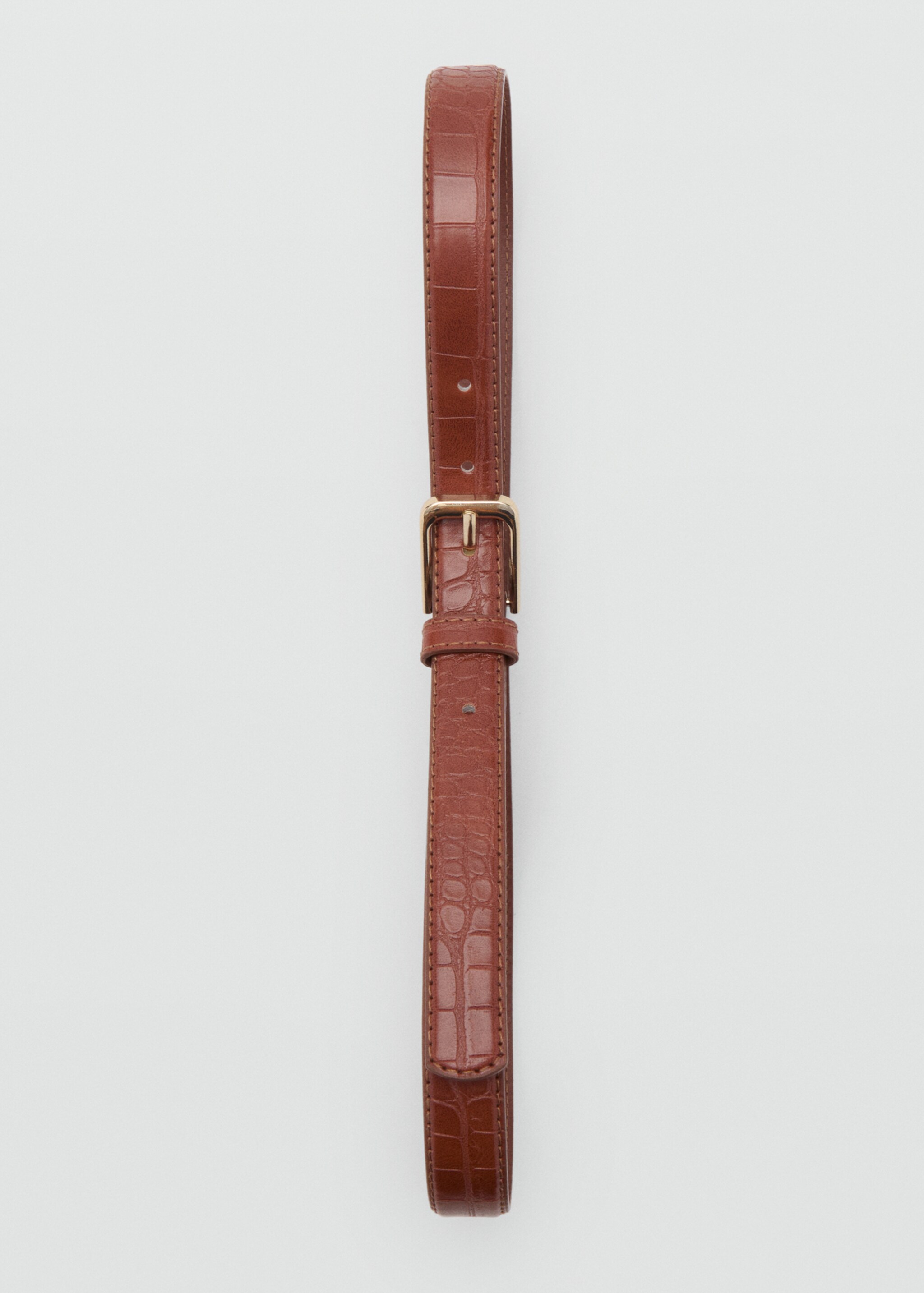 Fine croco leather-effect belt - Details of the article 2
