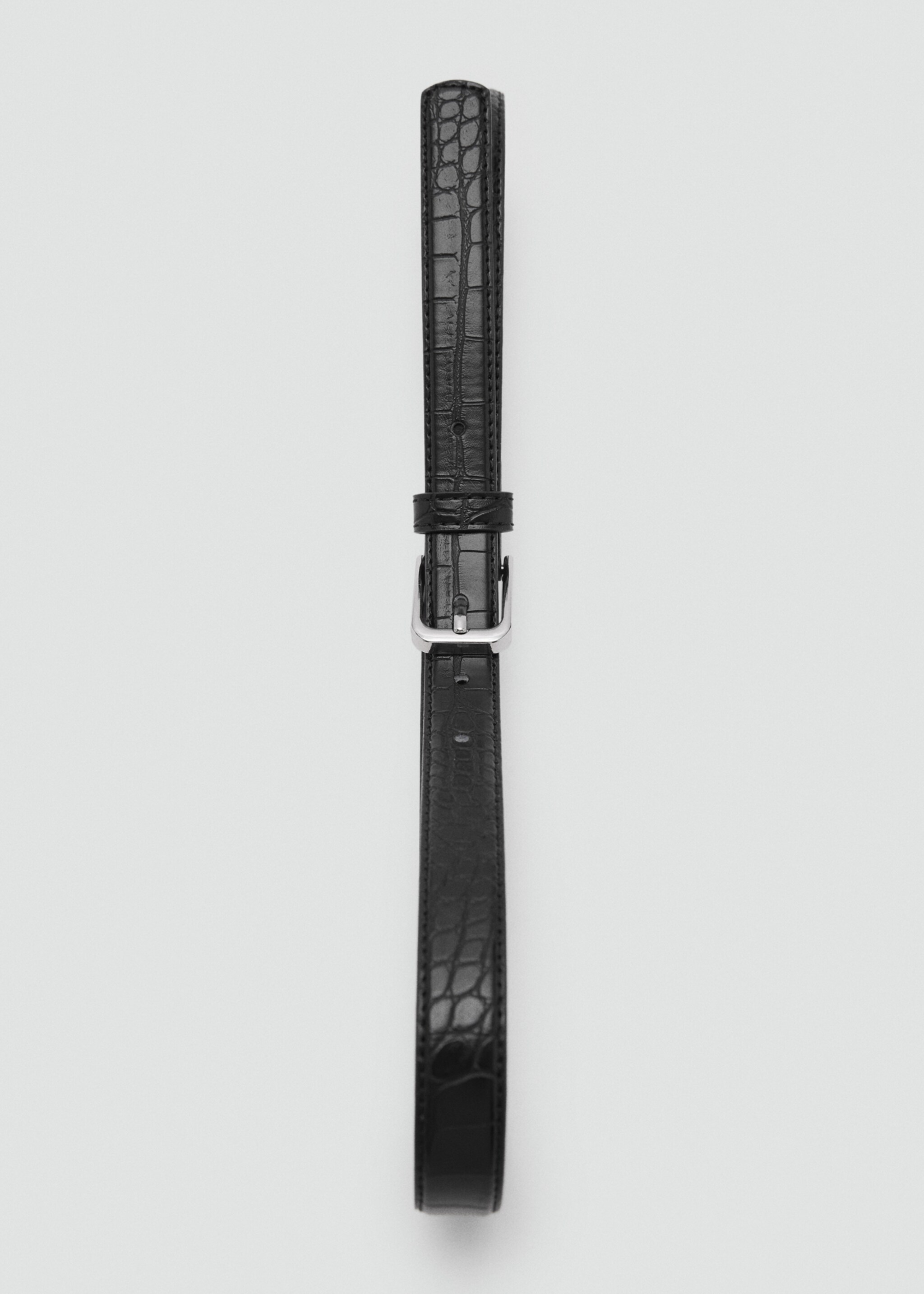 Fine croco leather-effect belt - Details of the article 2