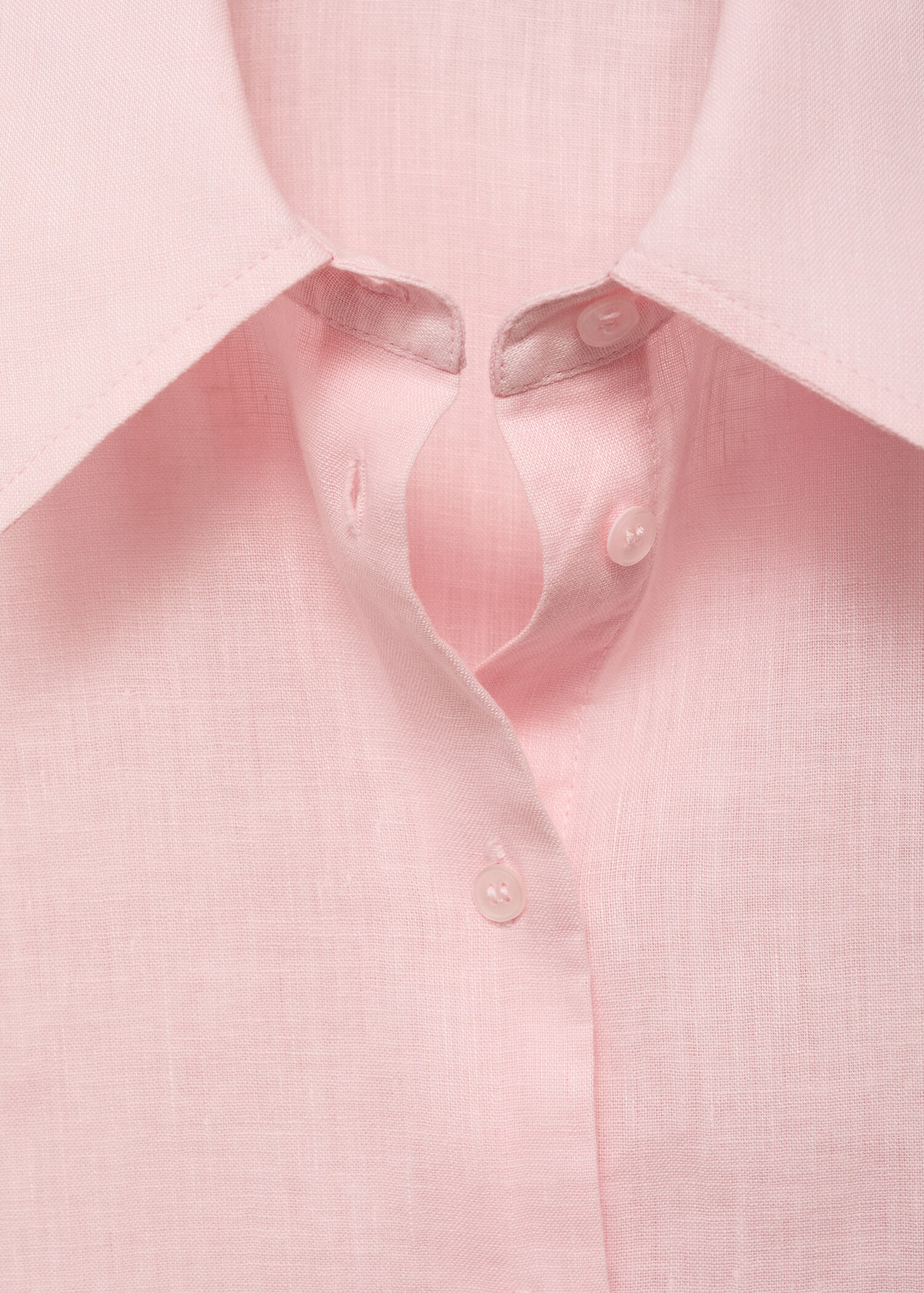 Short sleeve linen-blend shirt - Details of the article 8