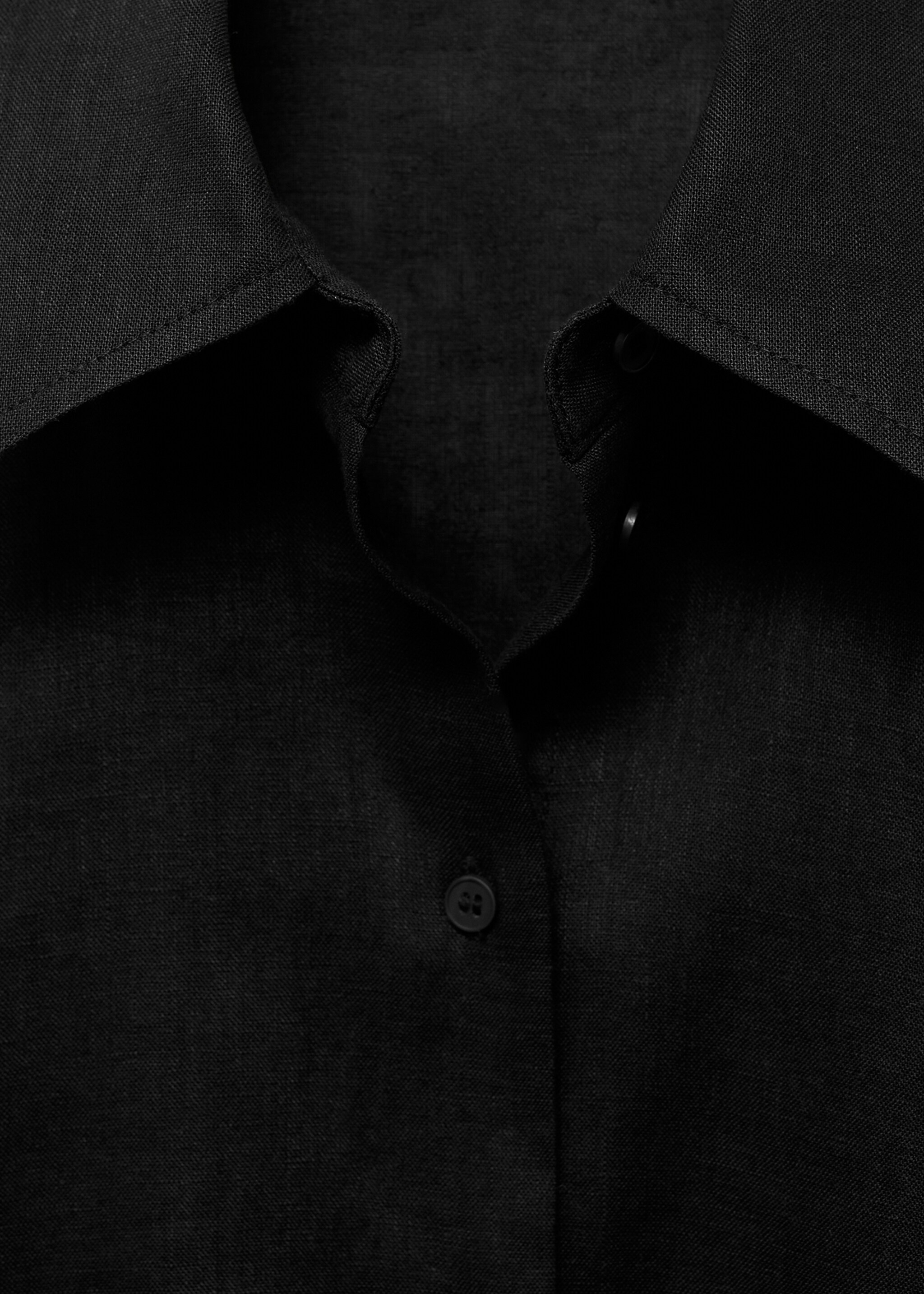 Camisa lino manga corta - Detalle del artículo 8