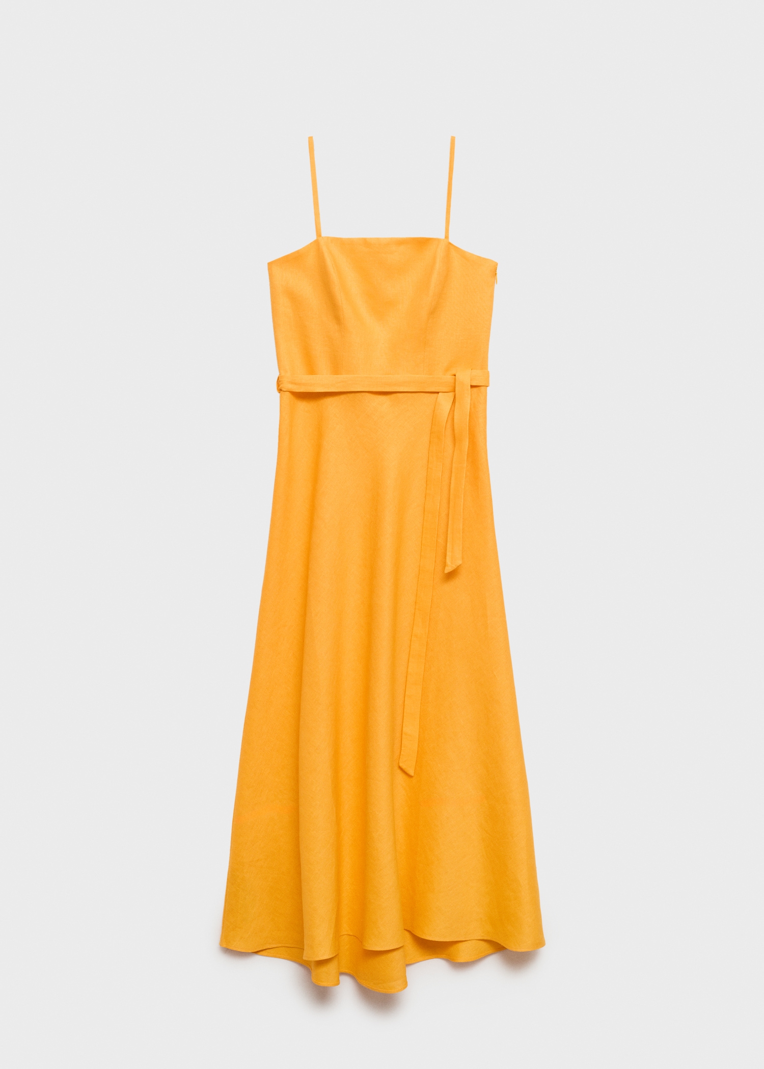 Bow linen-blend dress - Article without model