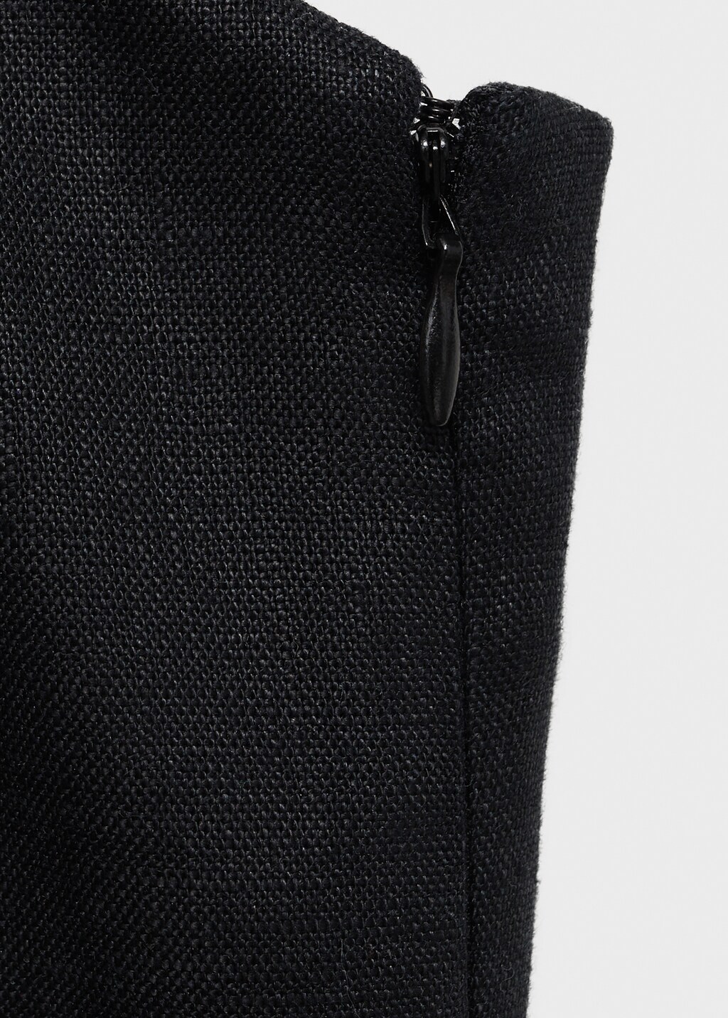 Bow linen-blend dress - image 5