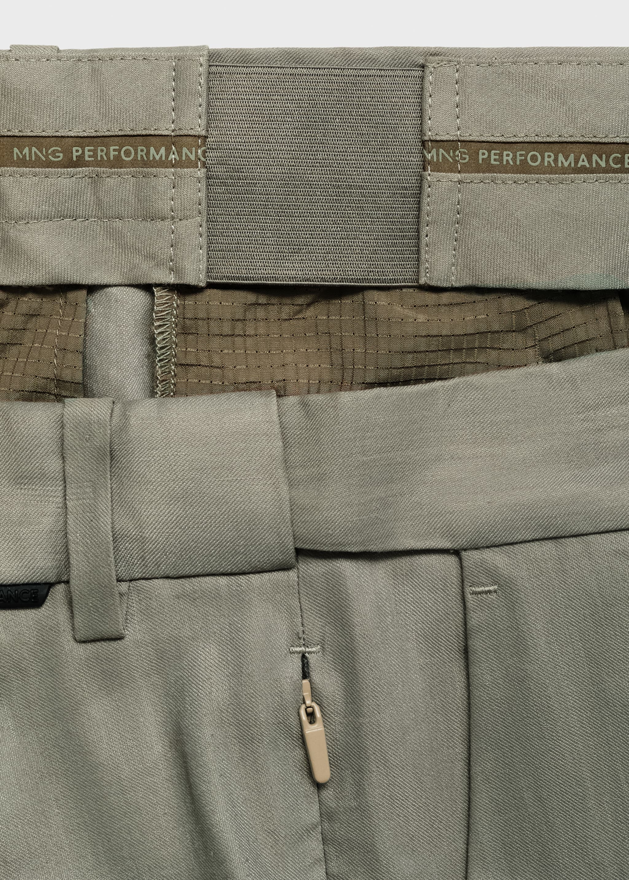 Pleated linen trousers - Details of the article 0
