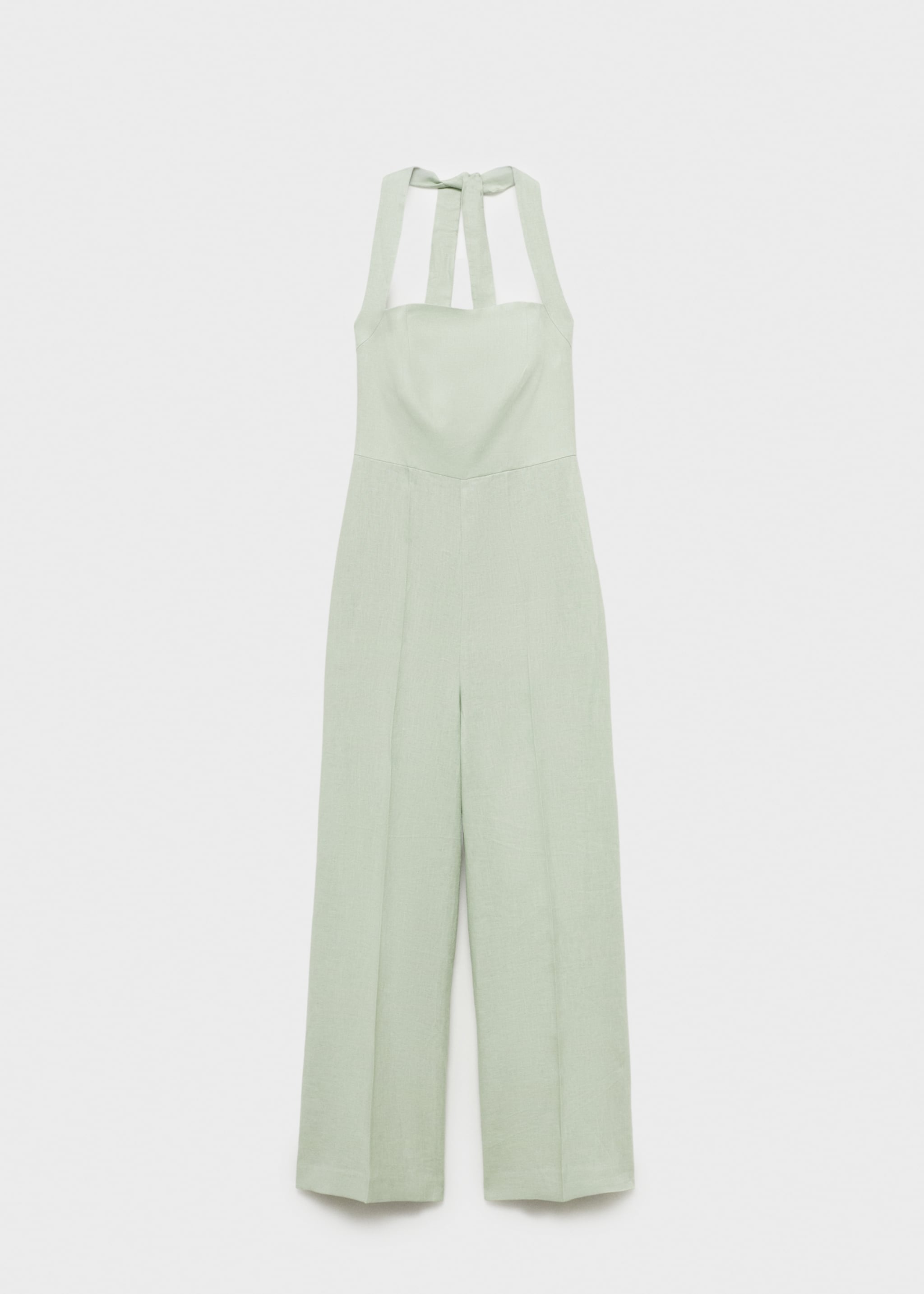 Linen halter jumpsuit - Article without model
