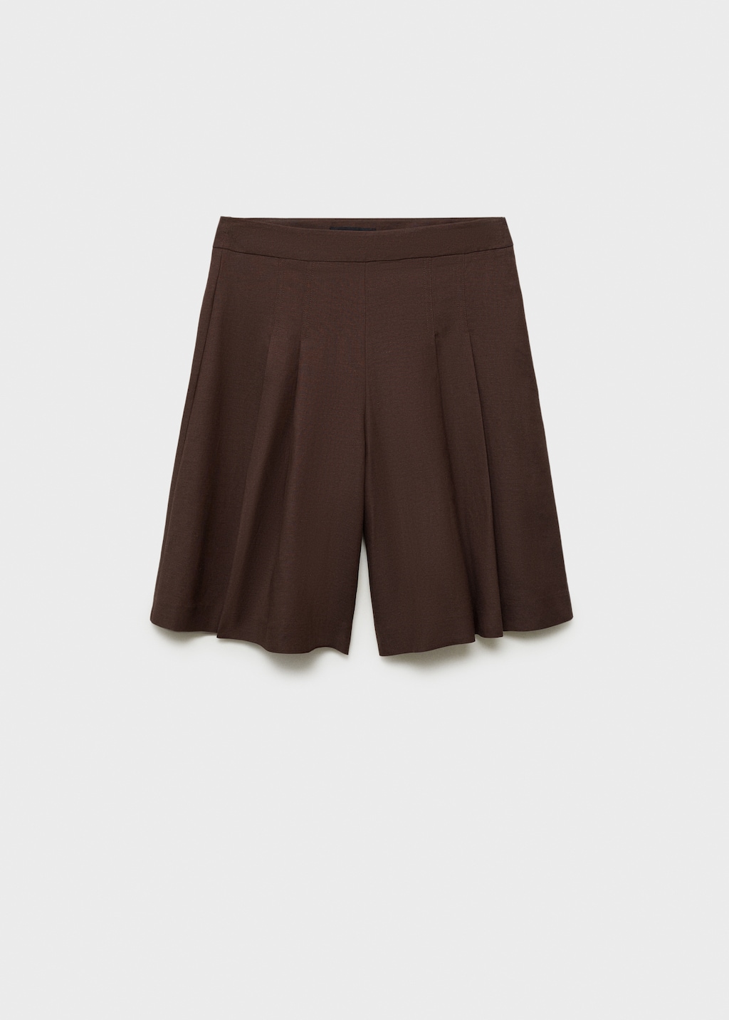 Linen-blend suit bermuda shorts - image 5
