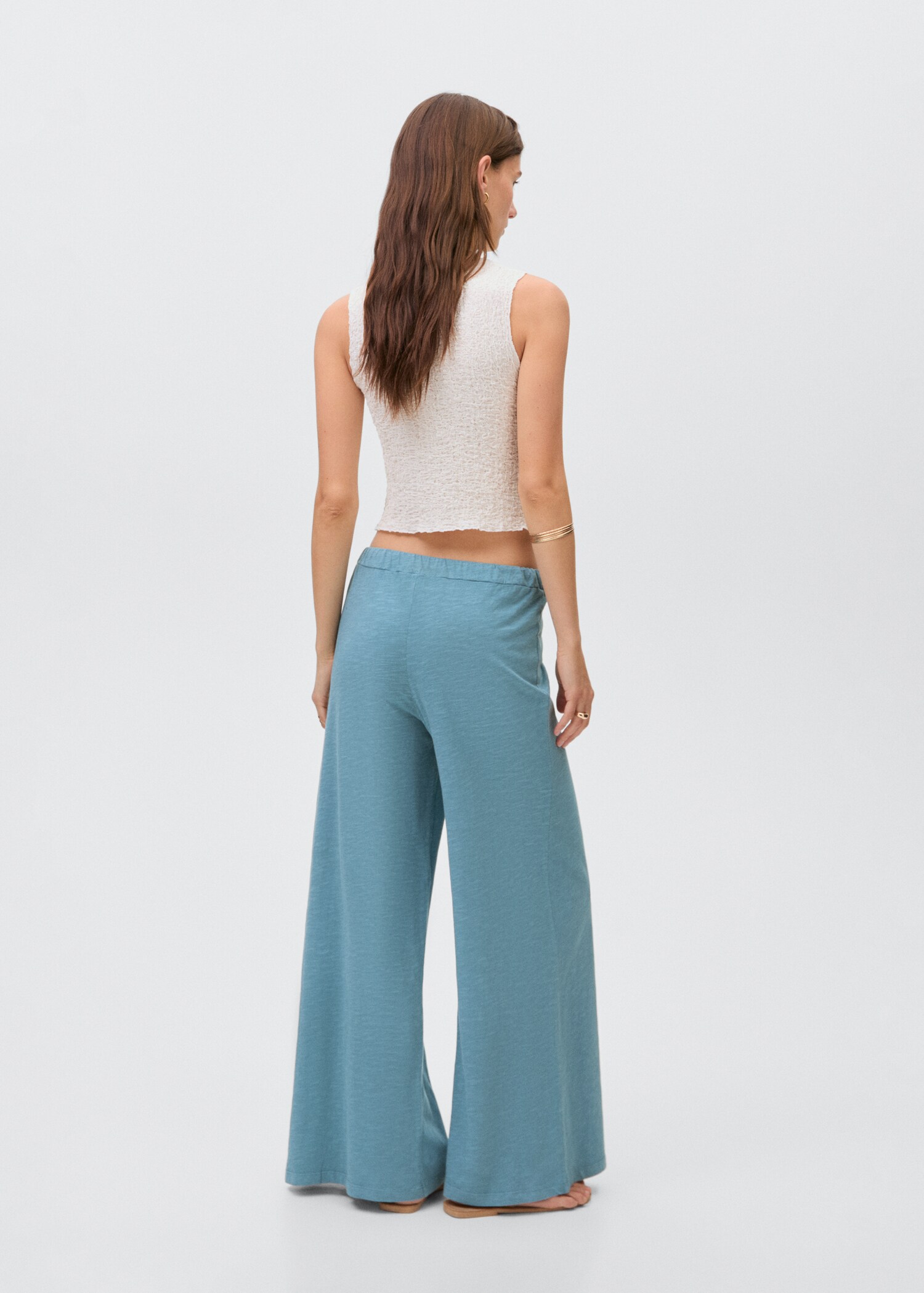 Cotton jogger-style trousers - Reverse of the article