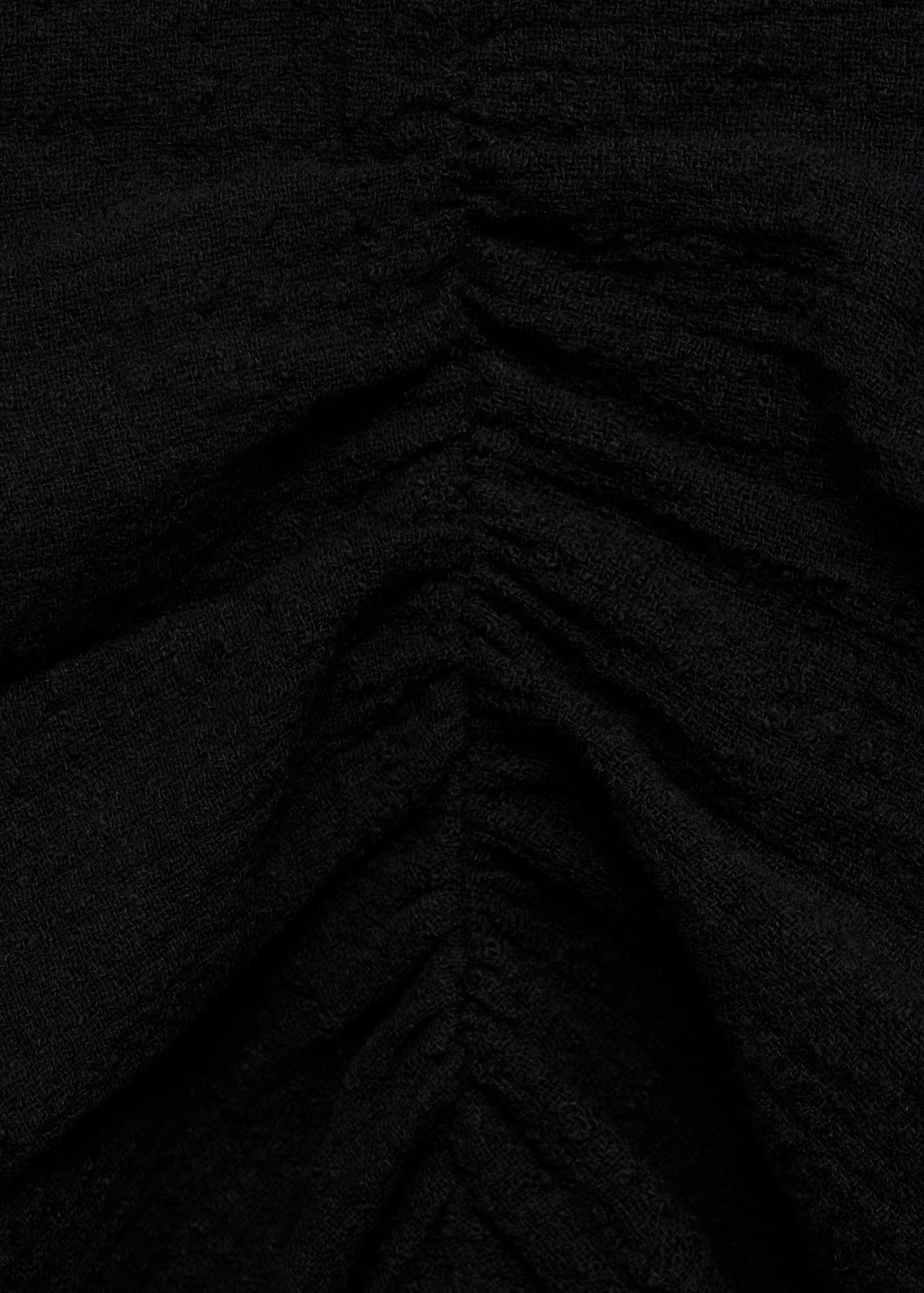 Ruffled-sleeve blouse