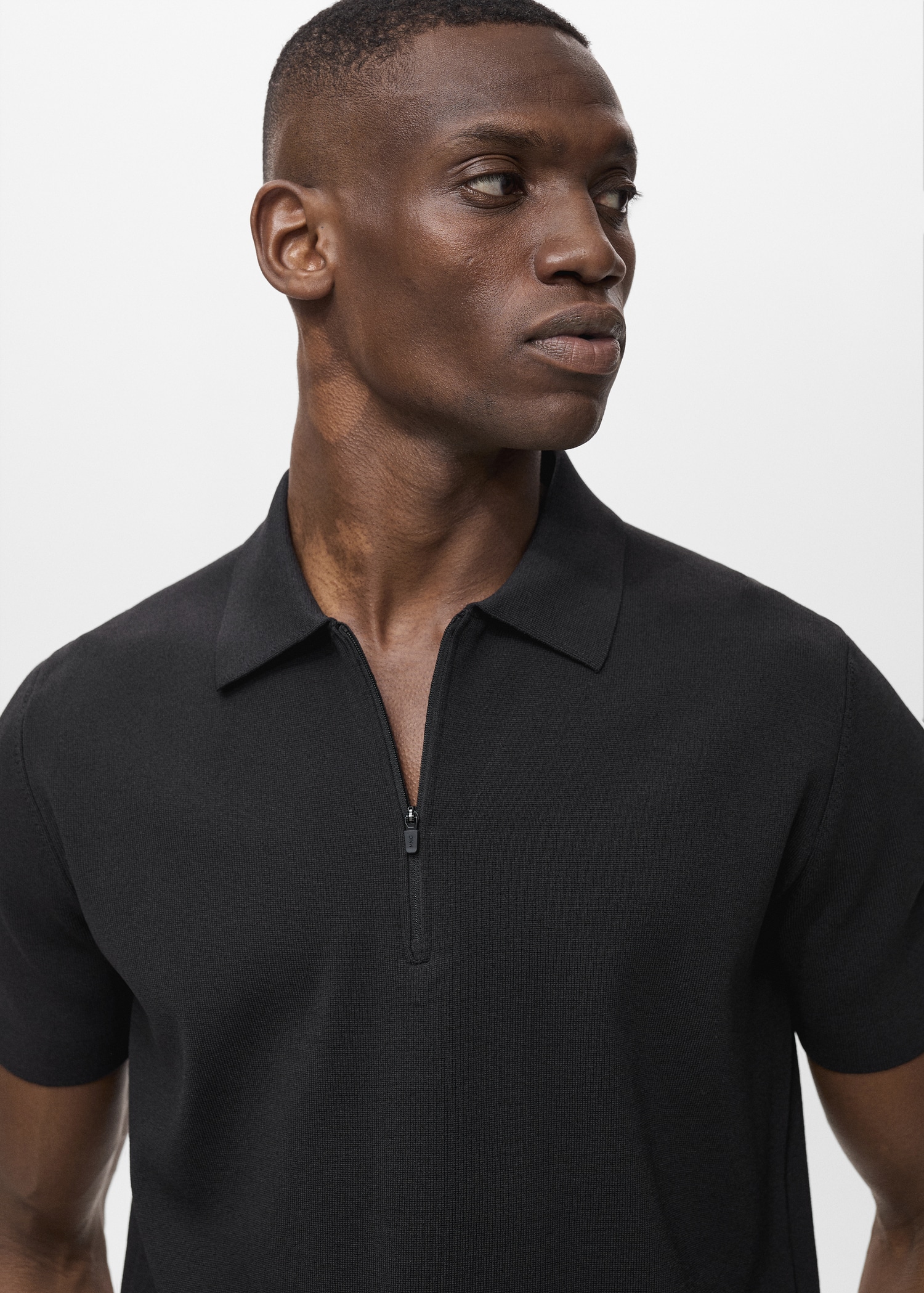 COOLMAX® Feinstrick-Poloshirt mit Reißverschluss - Detail des Artikels 1
