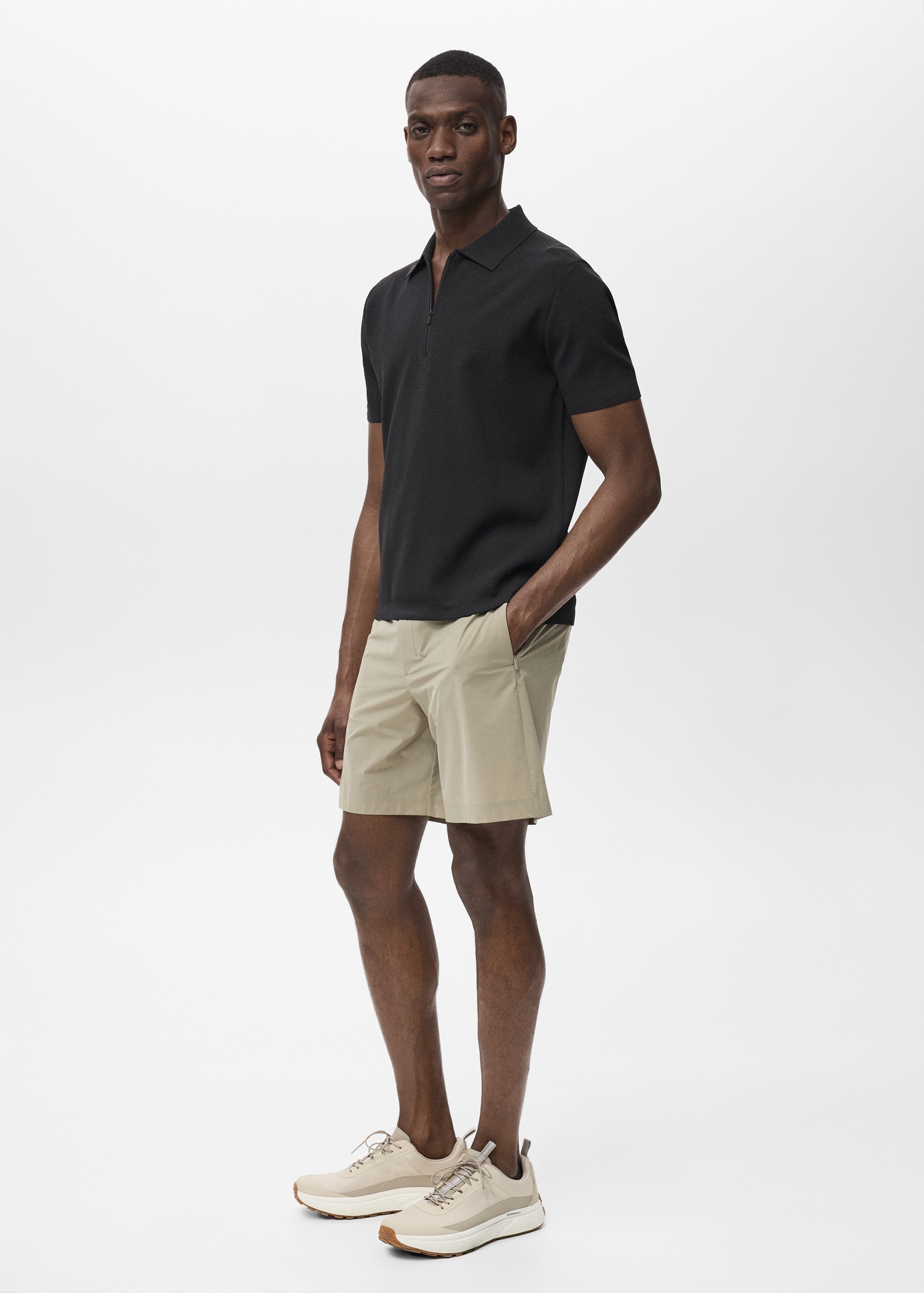 COOLMAX® Feinstrick-Poloshirt mit Reißverschluss - Detail des Artikels 2