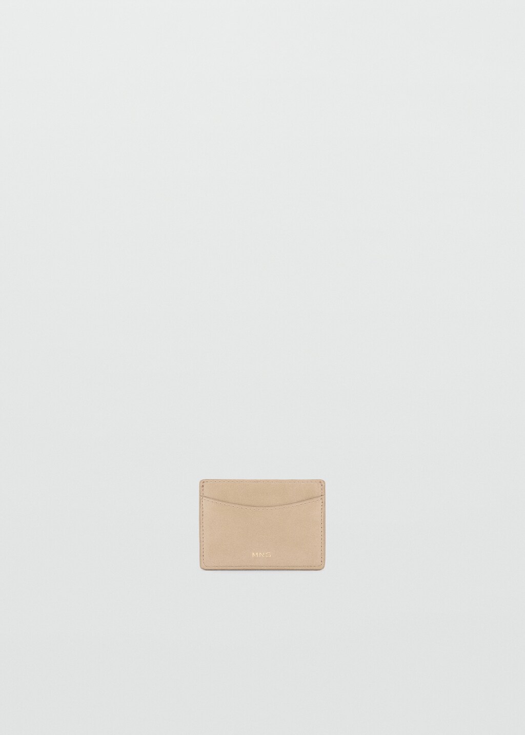 Embossed faux-leather card holder