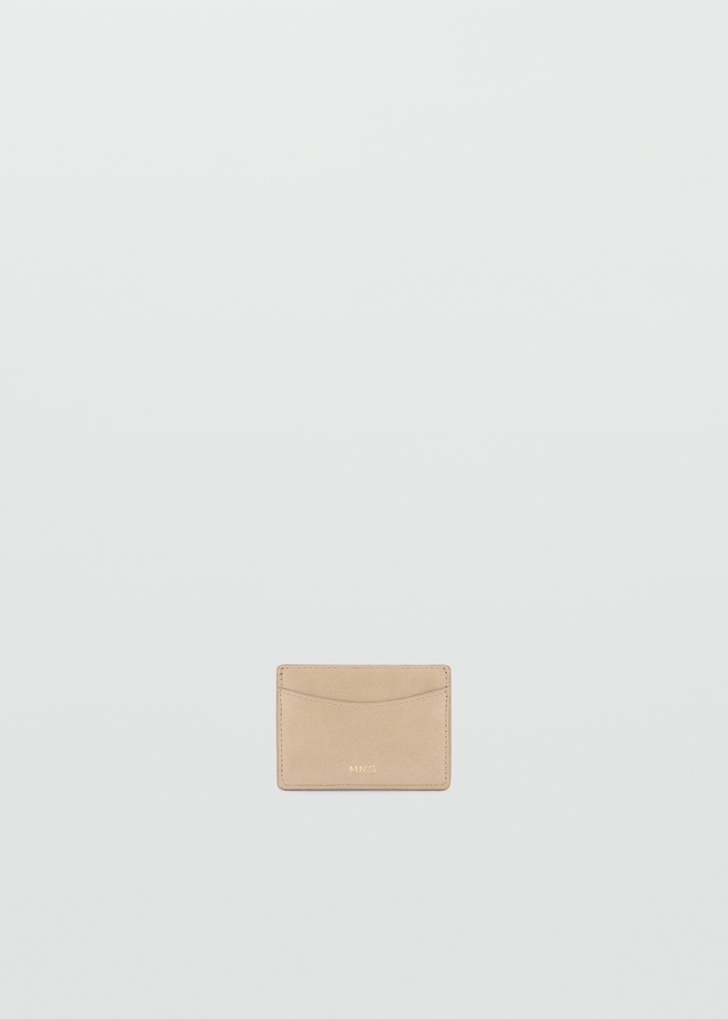Embossed faux-leather card holder