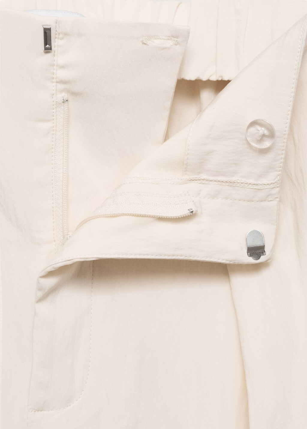 Textured crop trousers