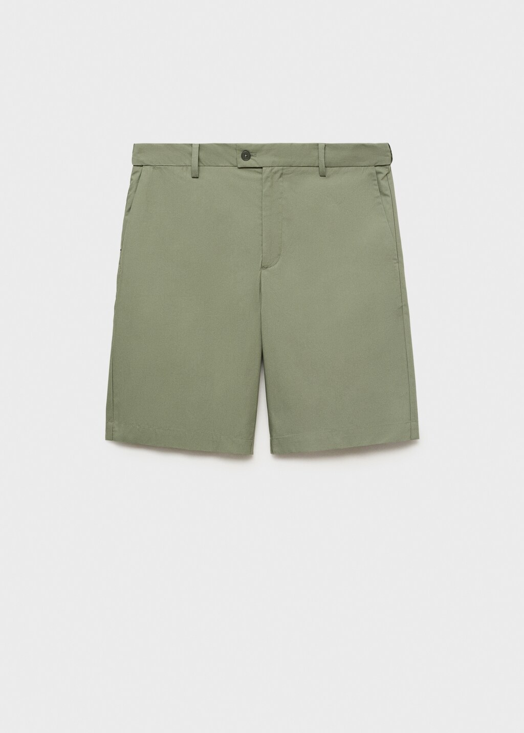 Cotton bermuda shorts with an interior elastic strip