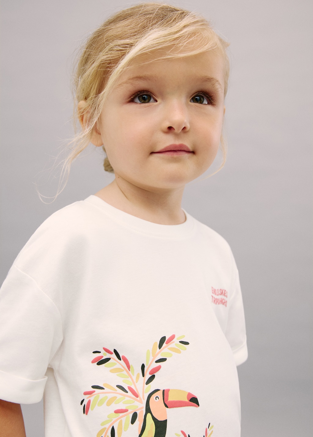 Printed cotton-blend T-shirt