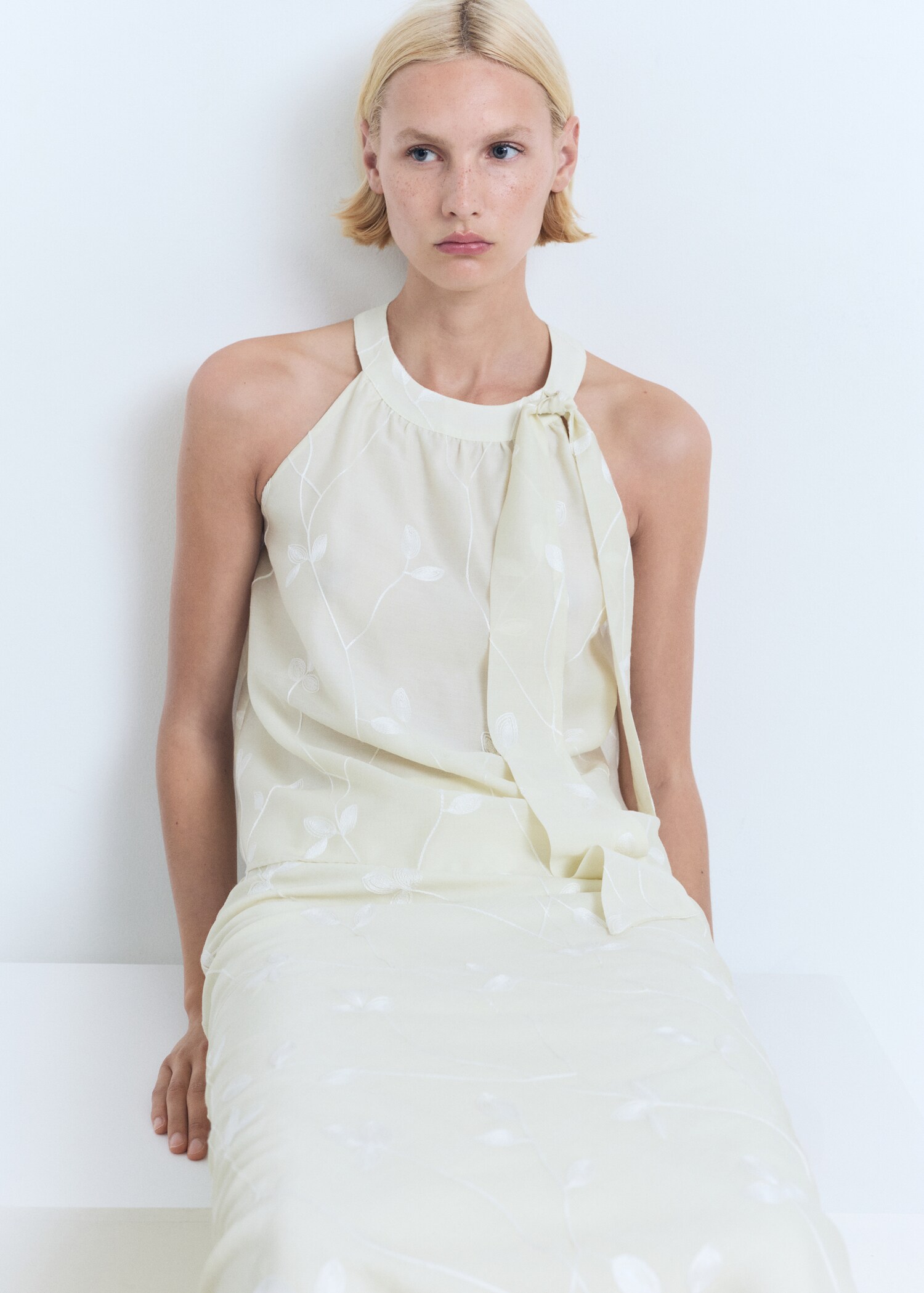 Flowers midi skirt - Details of the article 2