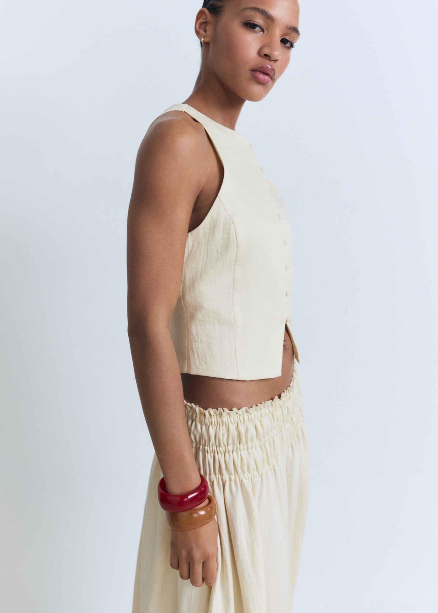 Waistcoat with bow on the back - Main Image