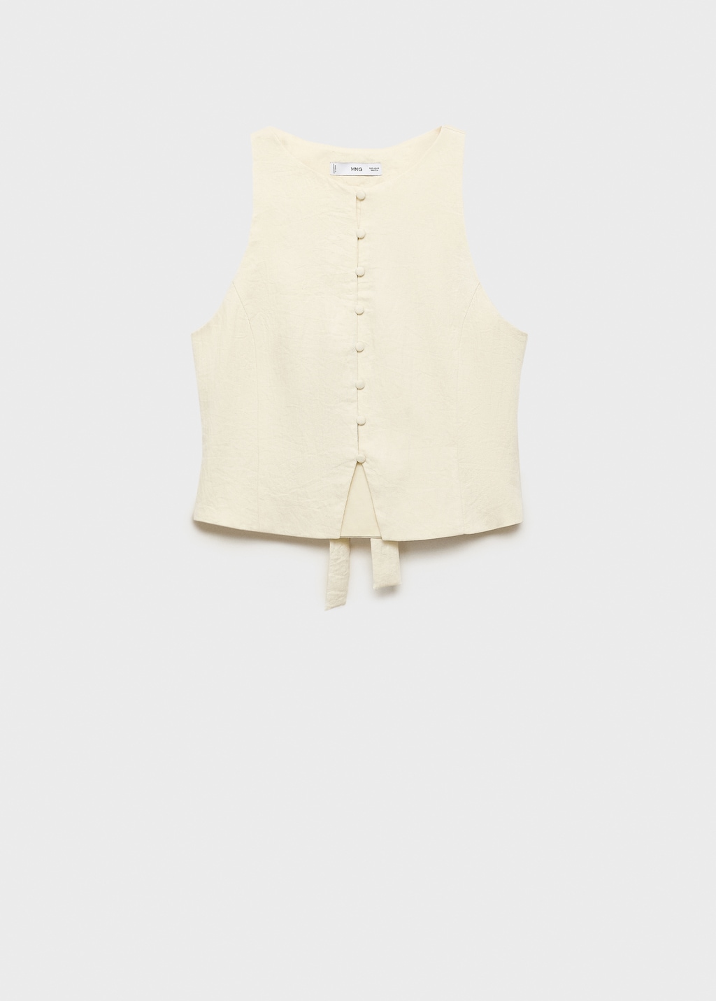 Vest with bow on the back