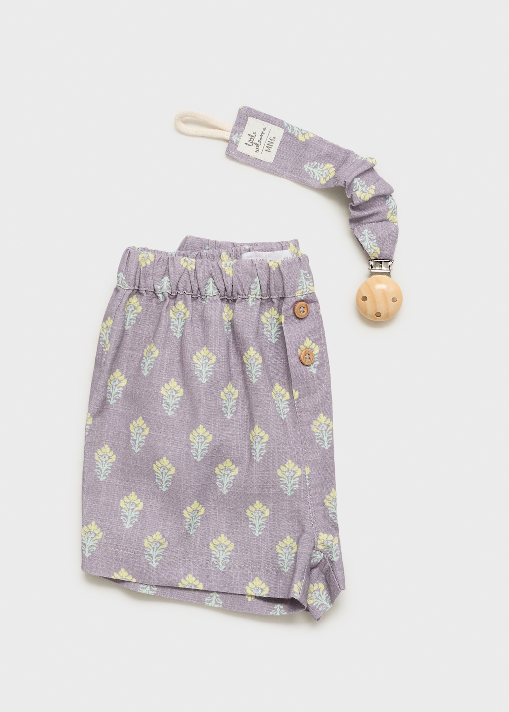 Printed cotton shorts