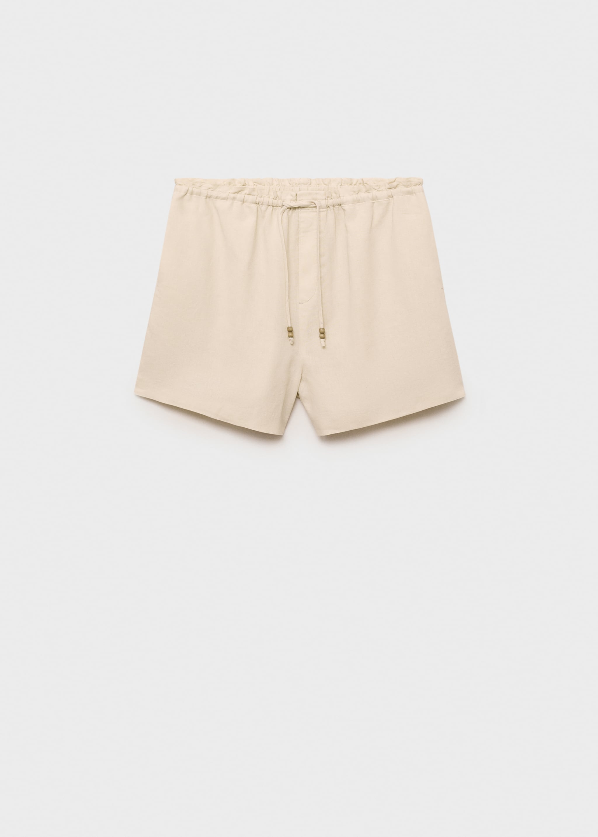 Shorts rectos lino cordón - Artículo sin modelo