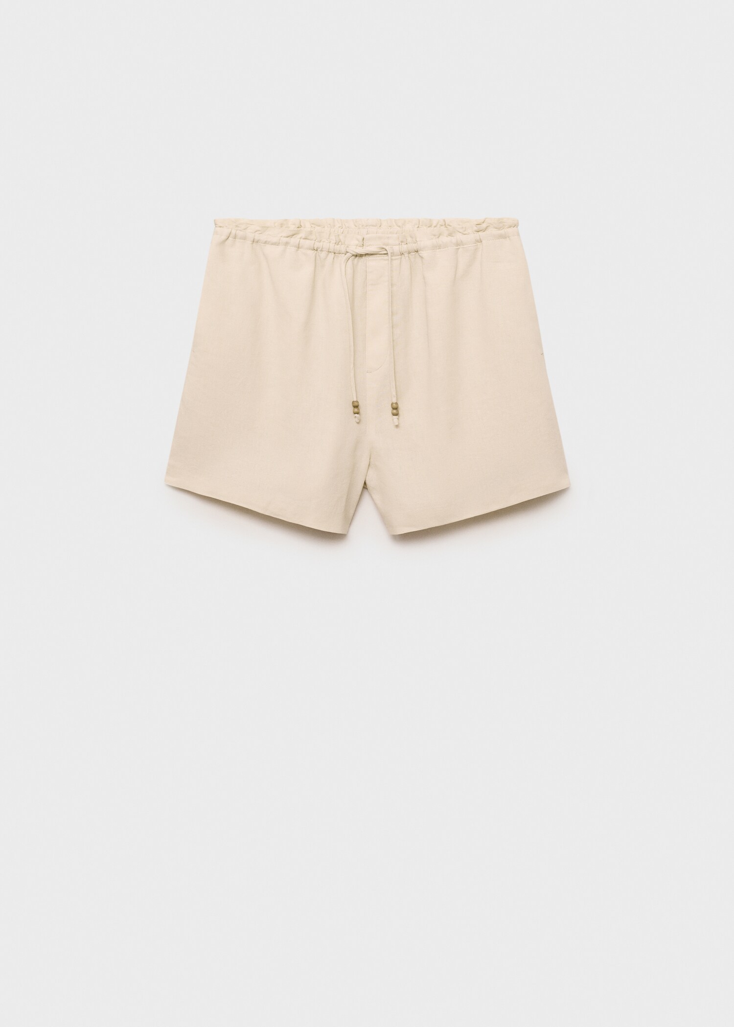 Shorts rectos lino cordón - Artículo sin modelo