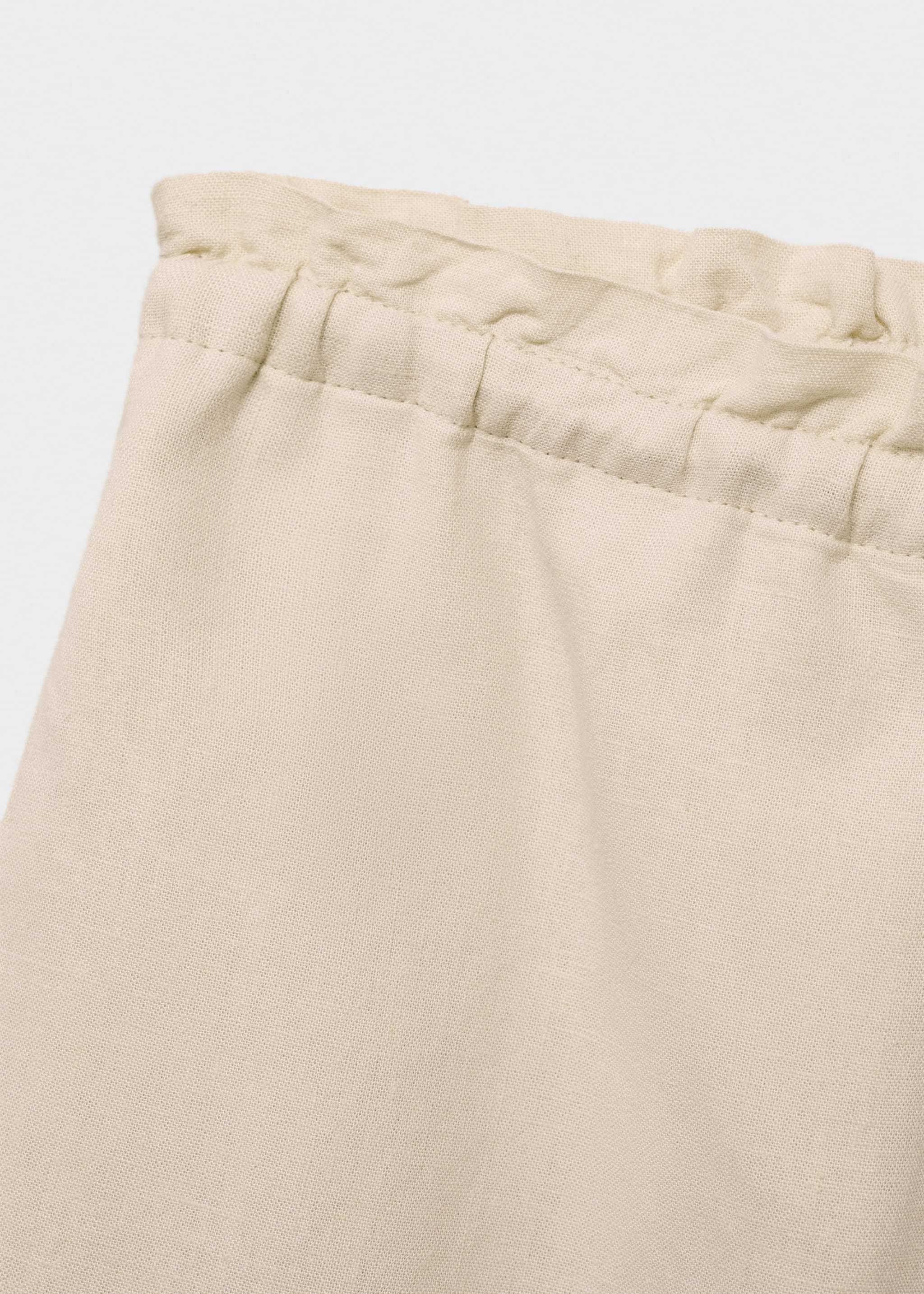 Shorts rectos lino cordón - Detalle del artículo 8