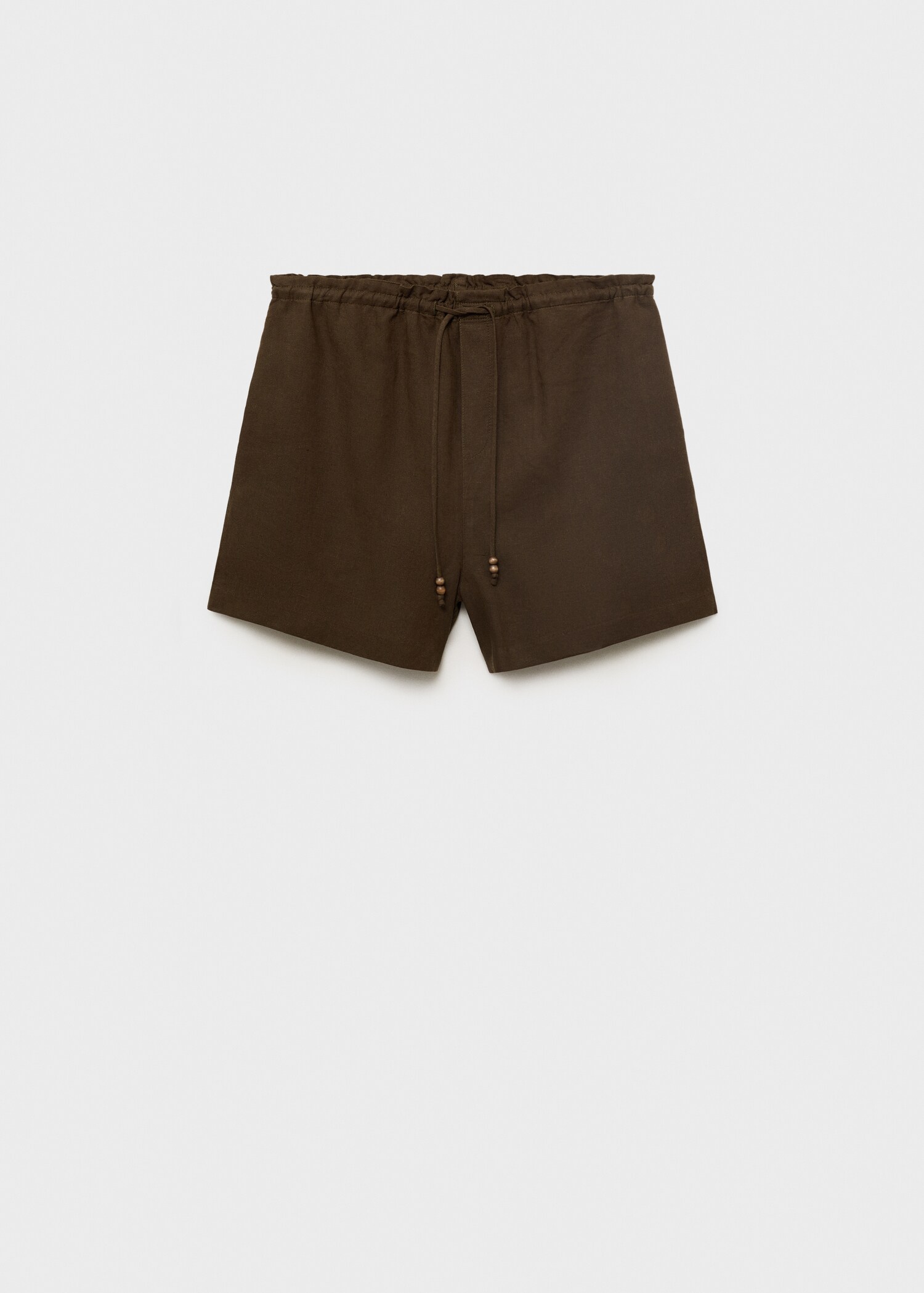 Shorts rectos lino cordón - Artículo sin modelo