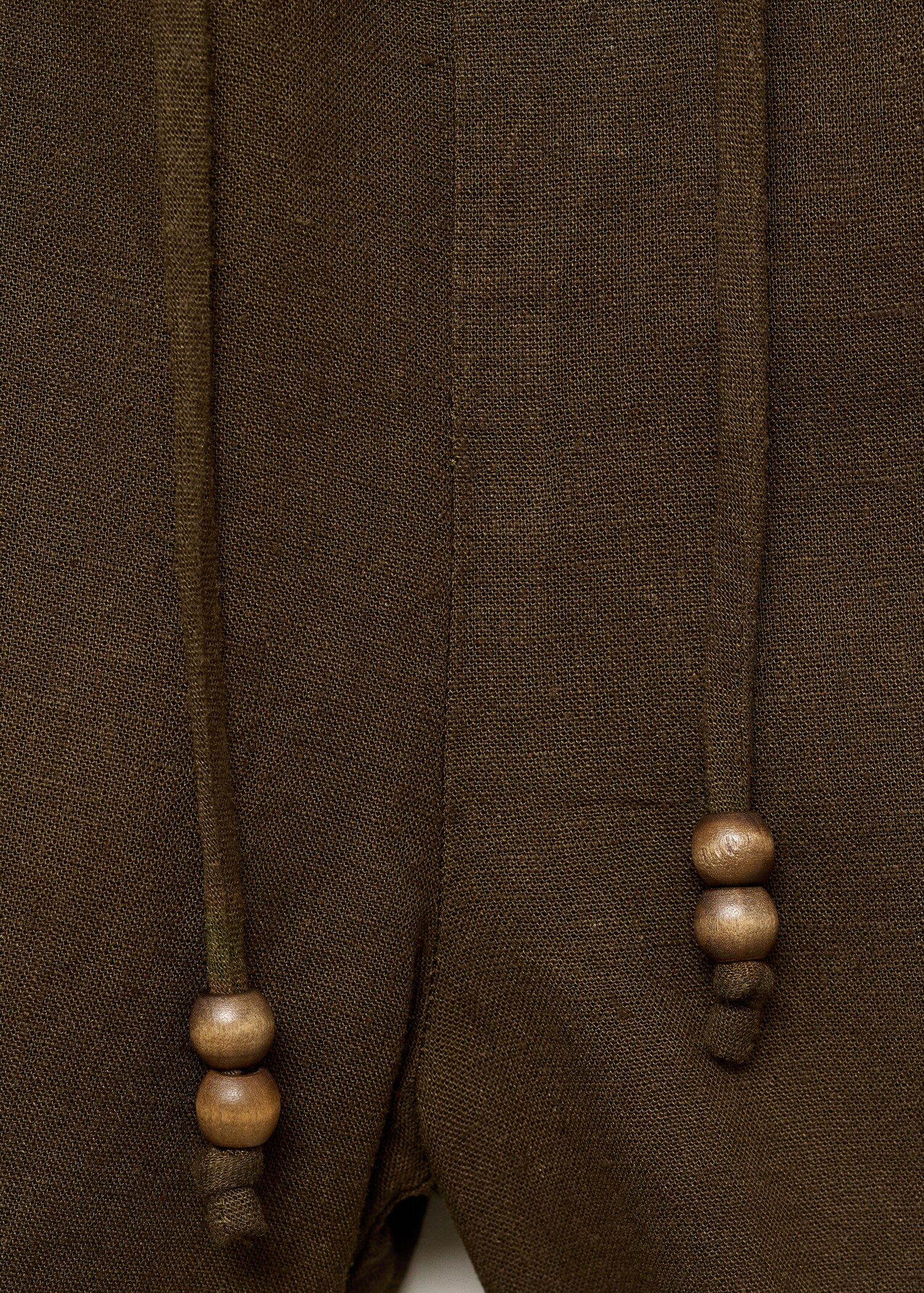 Shorts rectos lino cordón - Detalle del artículo 0