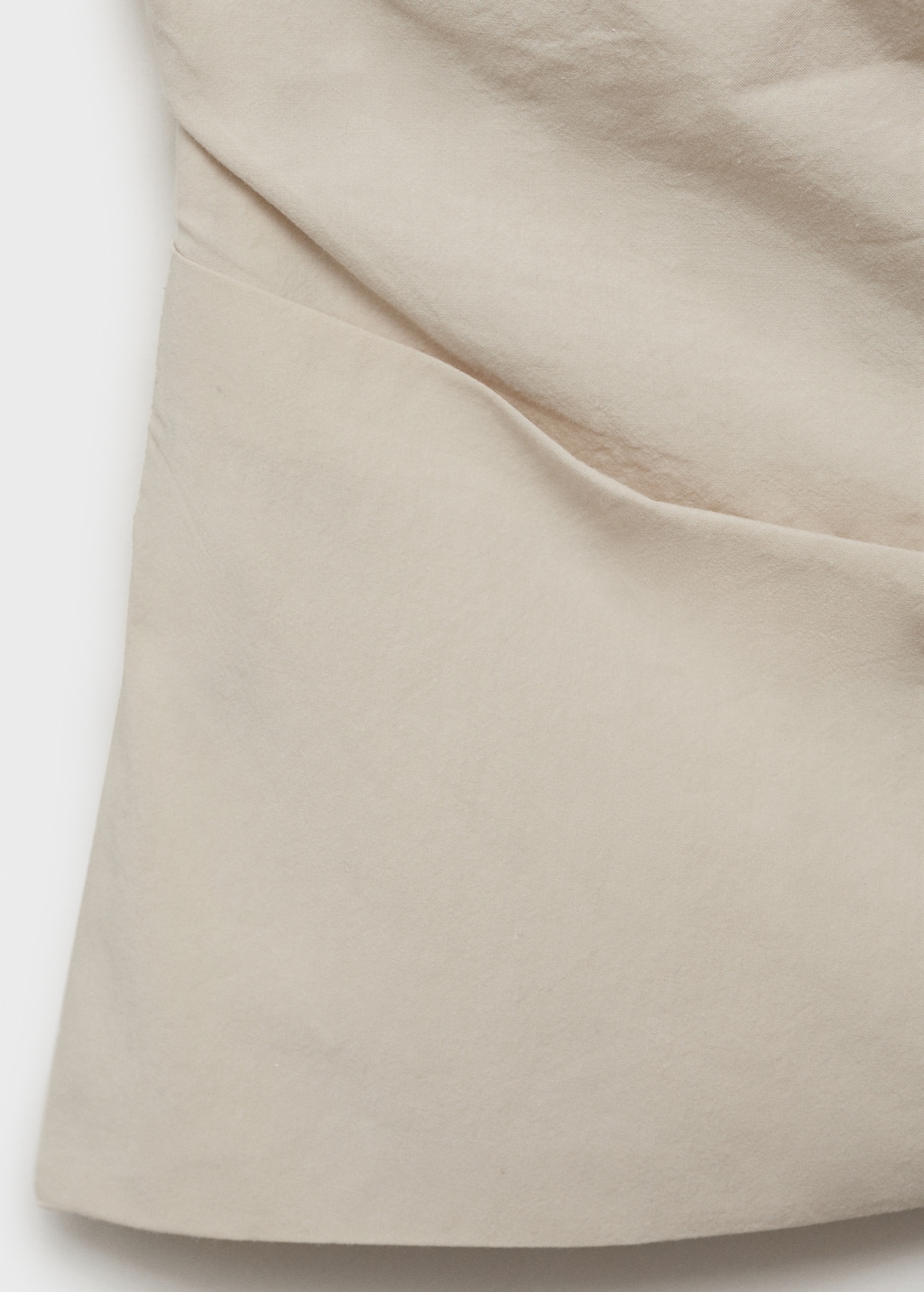 Asymmetrical strapless top