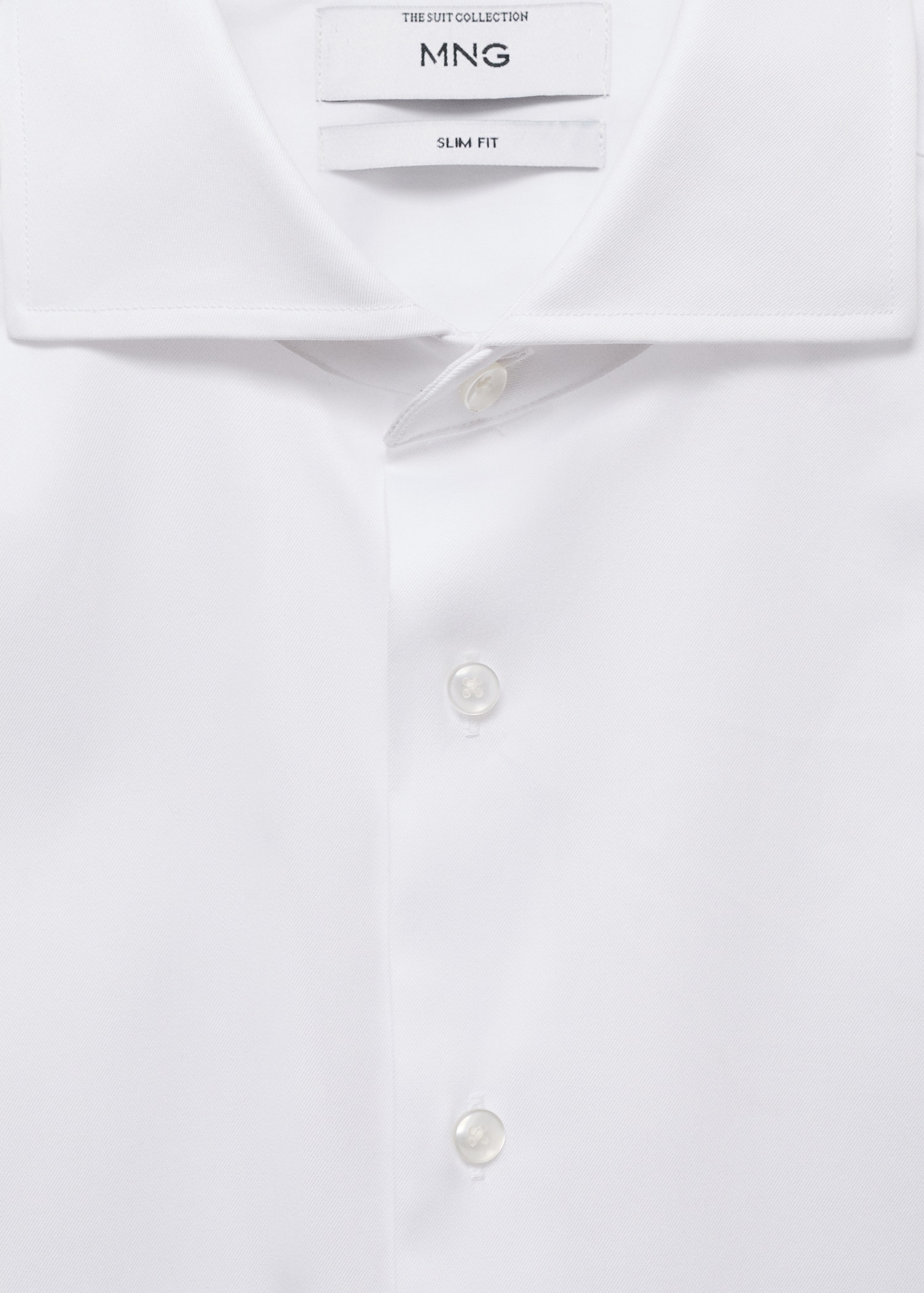 Slim-fit twill fabric suit with shirt cufflinks - Details of the article 8