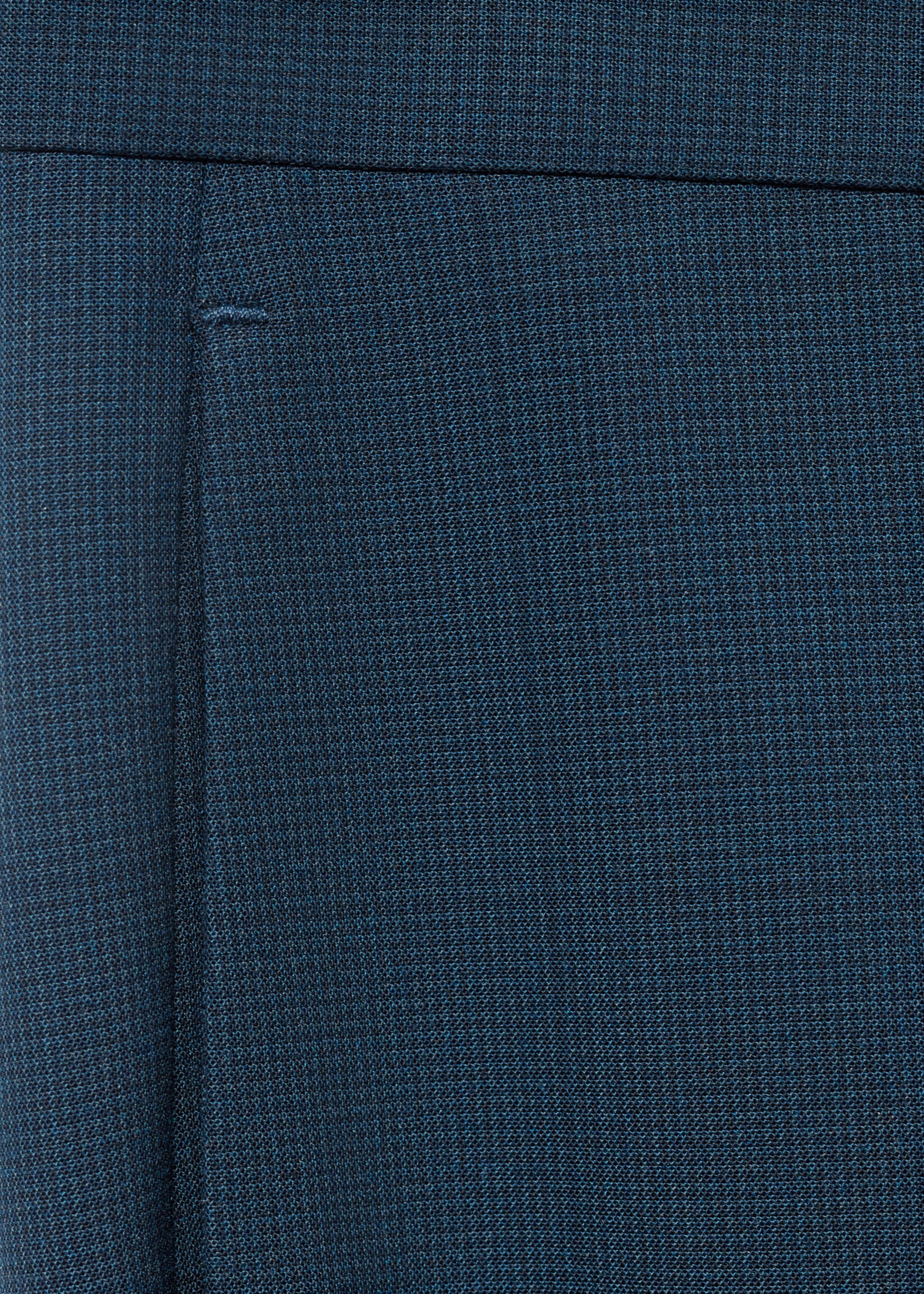 Stretch fabric super slim-fit suit trousers - Details of the article 0, Indigo Blue. Ref: 17081176-00.