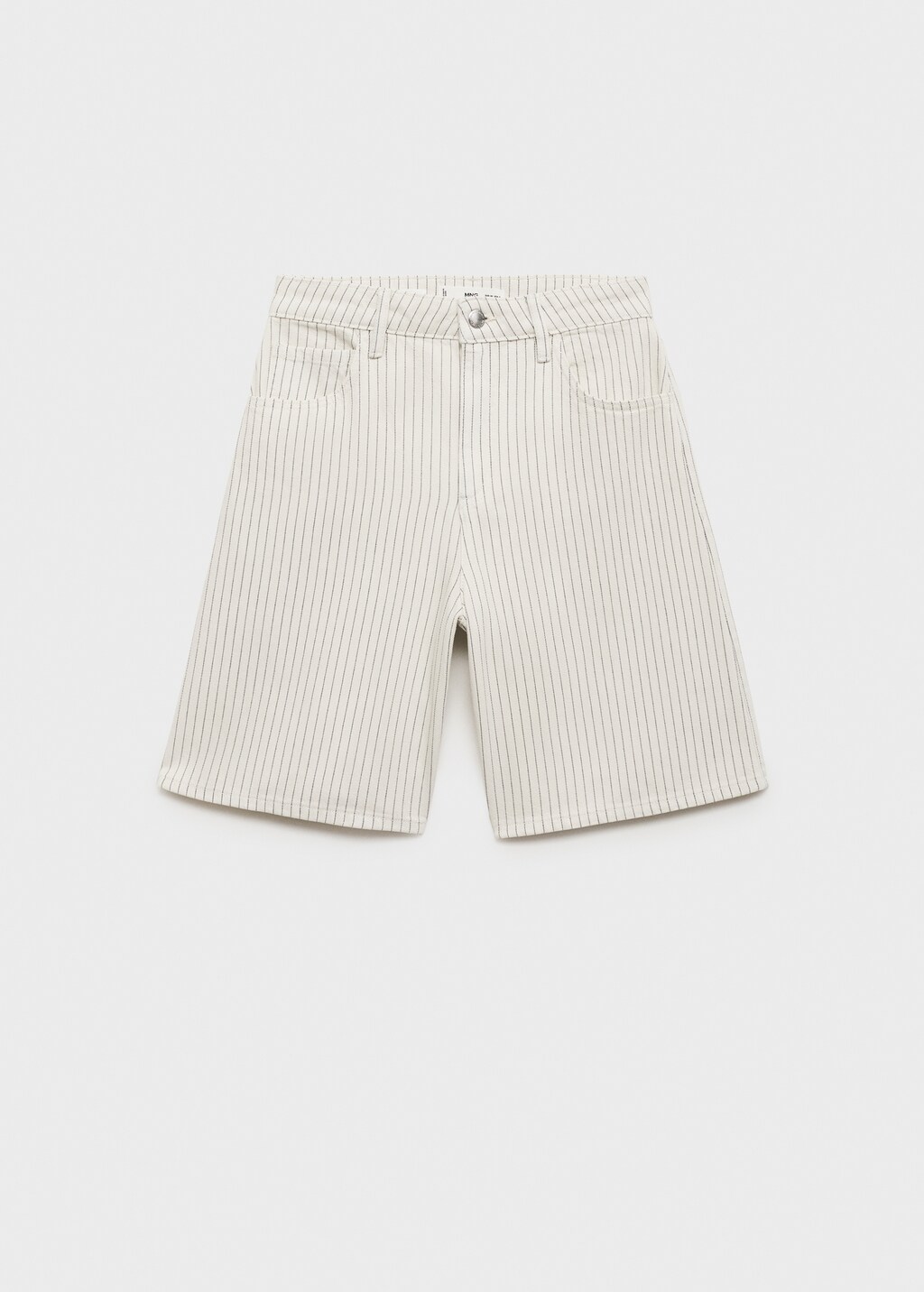 Mango High-waist straight-fit denim shorts thumbnail