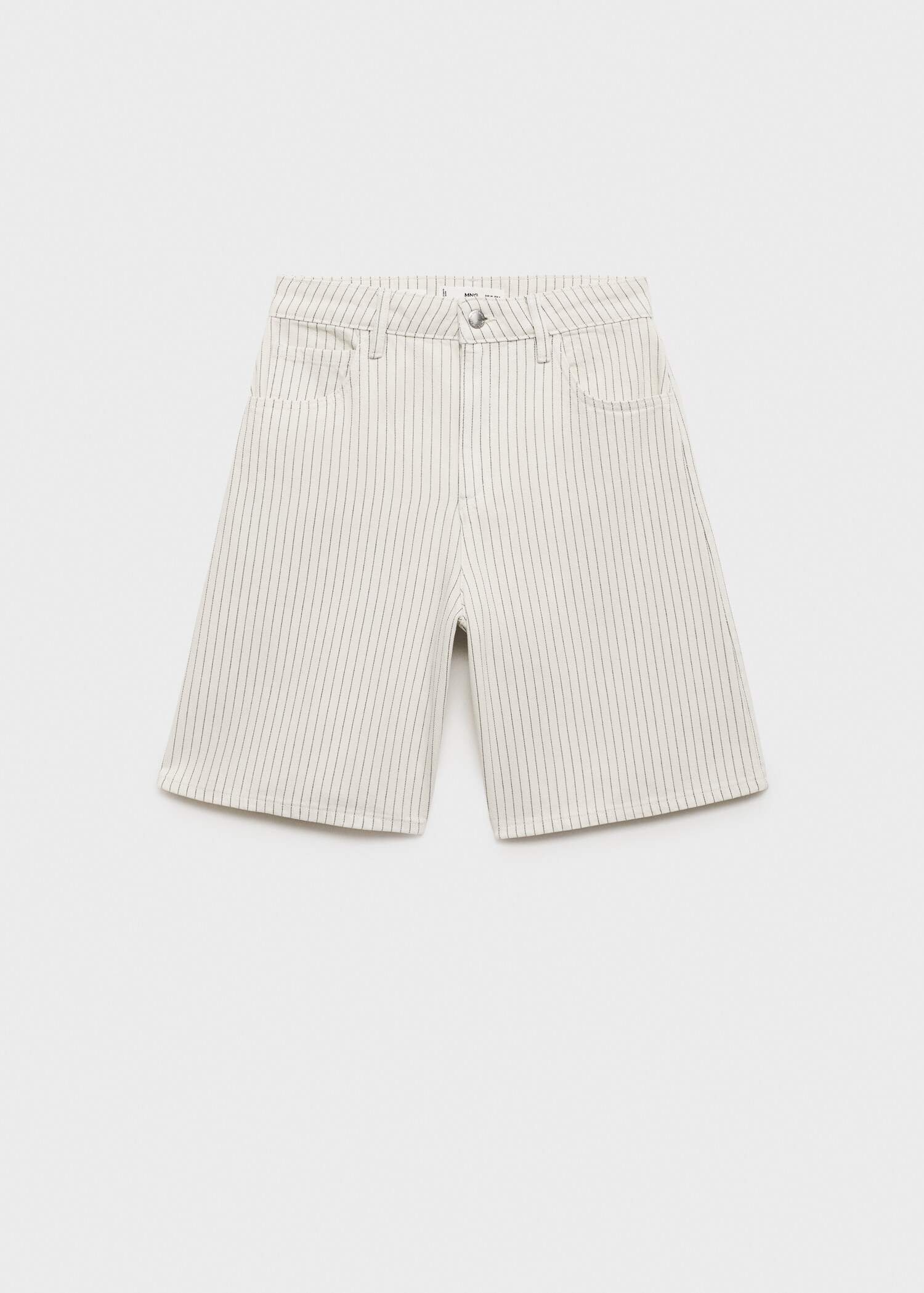 Bermuda en jean droit taille haute - Article sans modèle