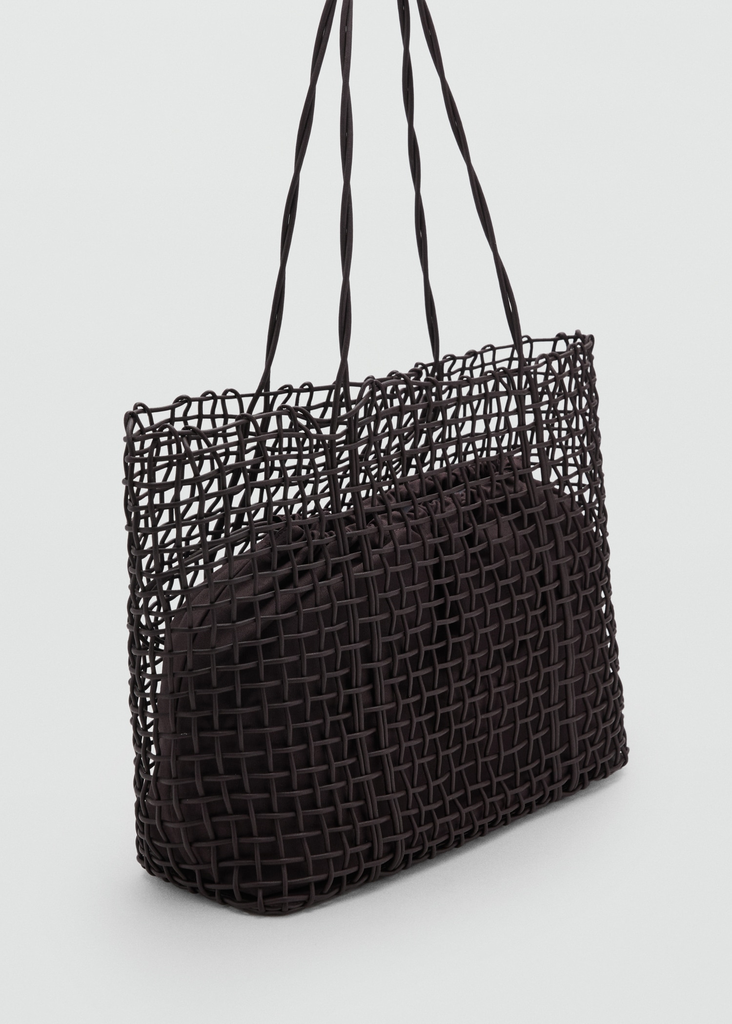 Bolso shopper trenzado - Plano medio