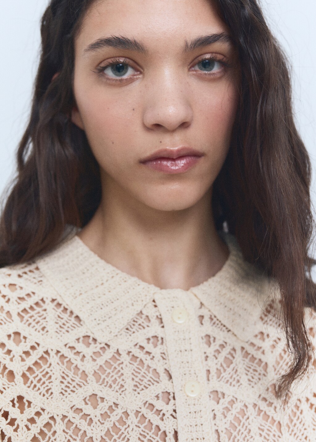 Short-sleeved crochet sweater - image 4