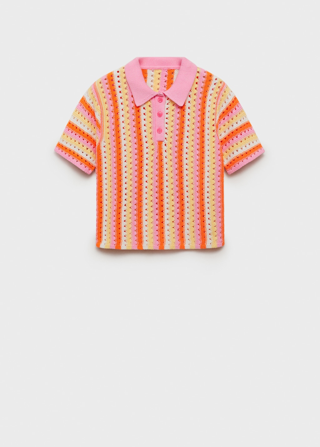 Two-tone striped crochet sweater - image 5