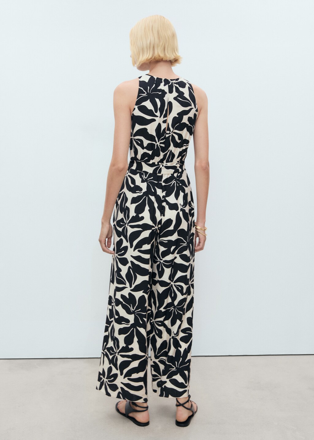 Belt printed jumpsuit - image 3