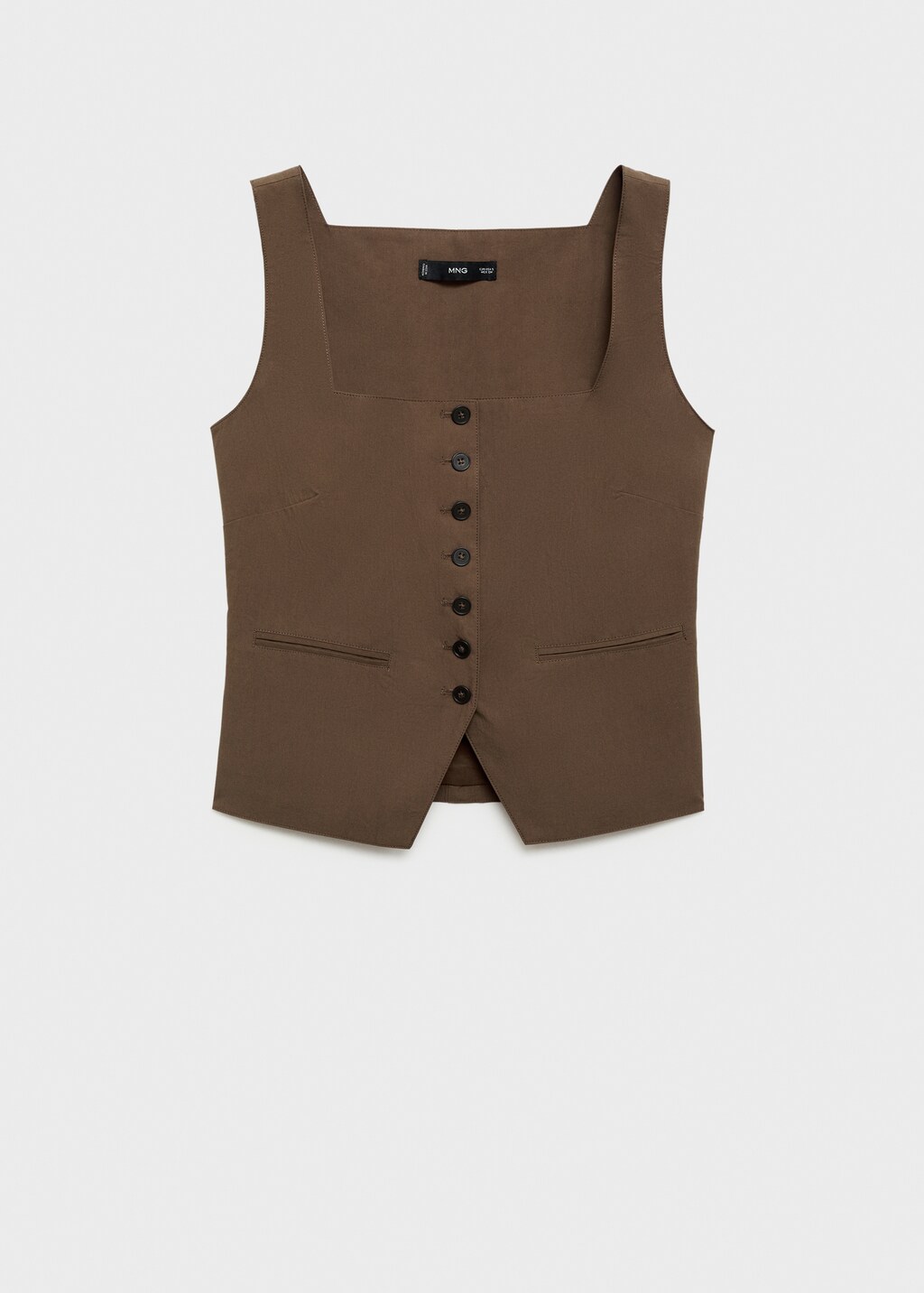 Cotton suit vest - image 5