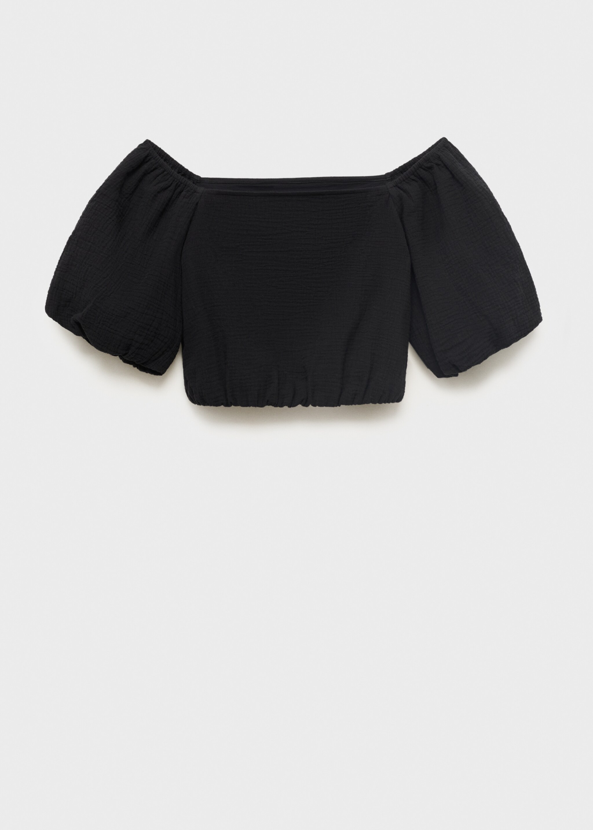 Puffy strapless blouse - Article without model