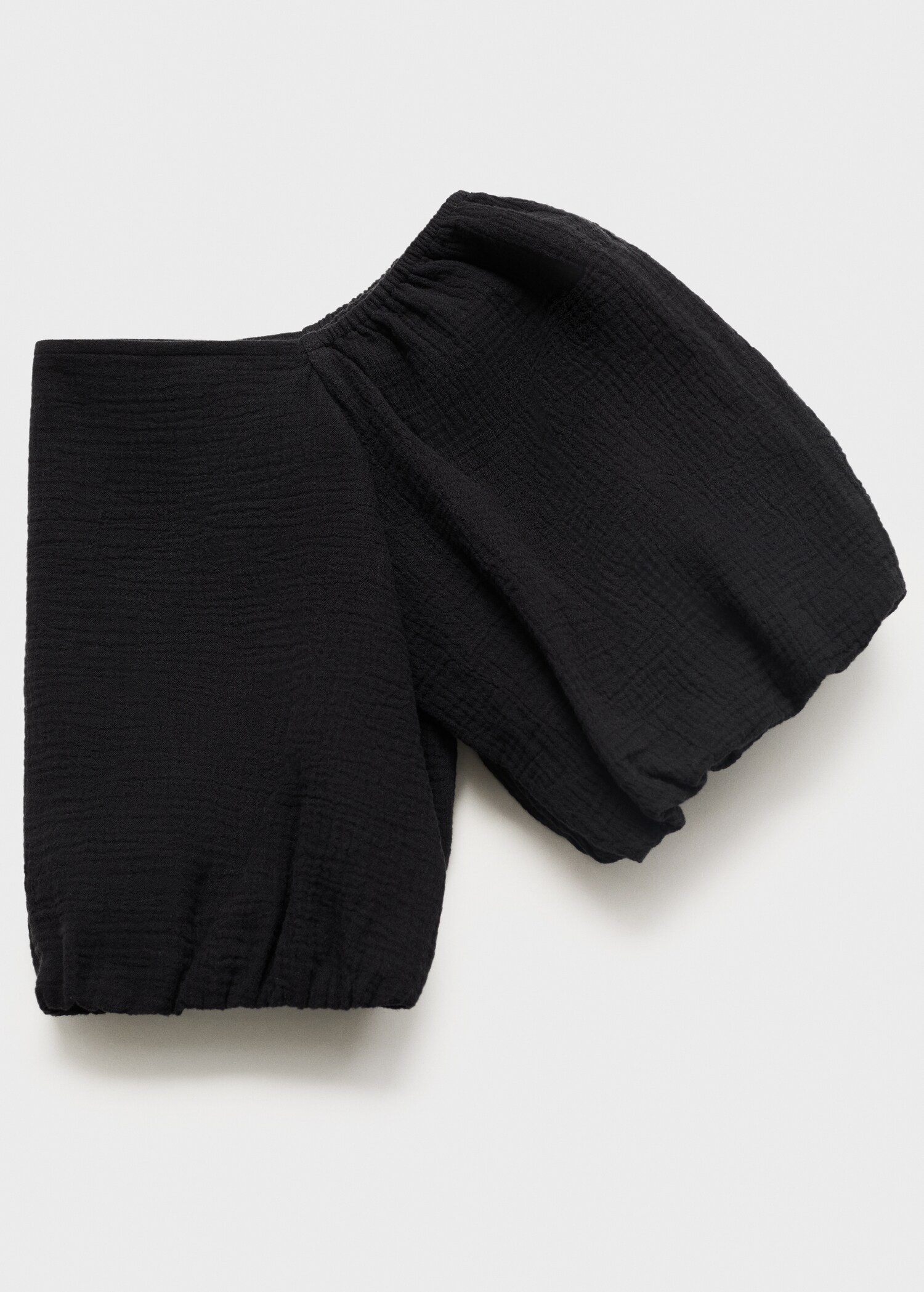 Puffy strapless blouse - Details of the article 0