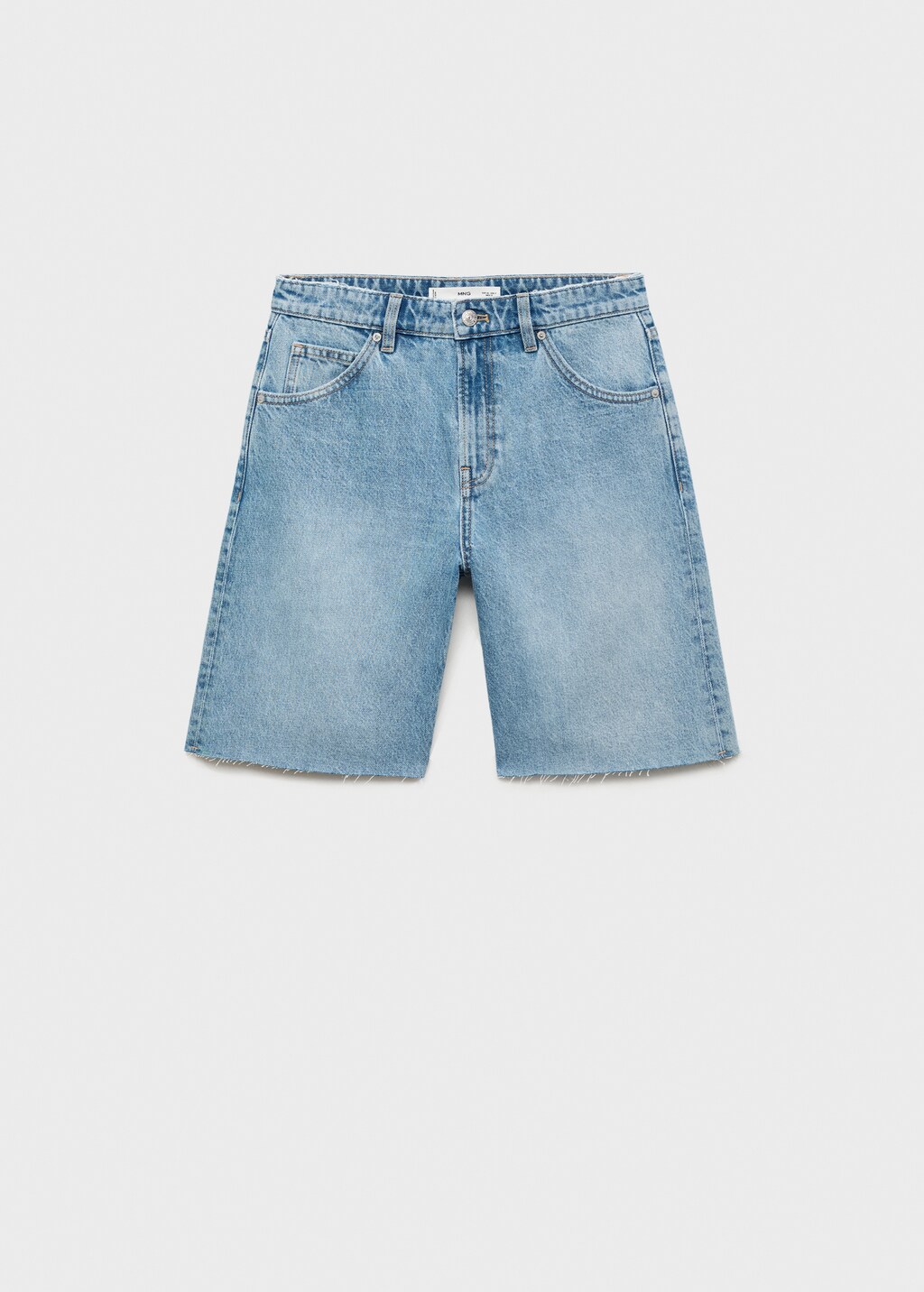 パンツ Balmain Mid-Rise Frayed Denim Shorts 22143244_51898051_600.jpg