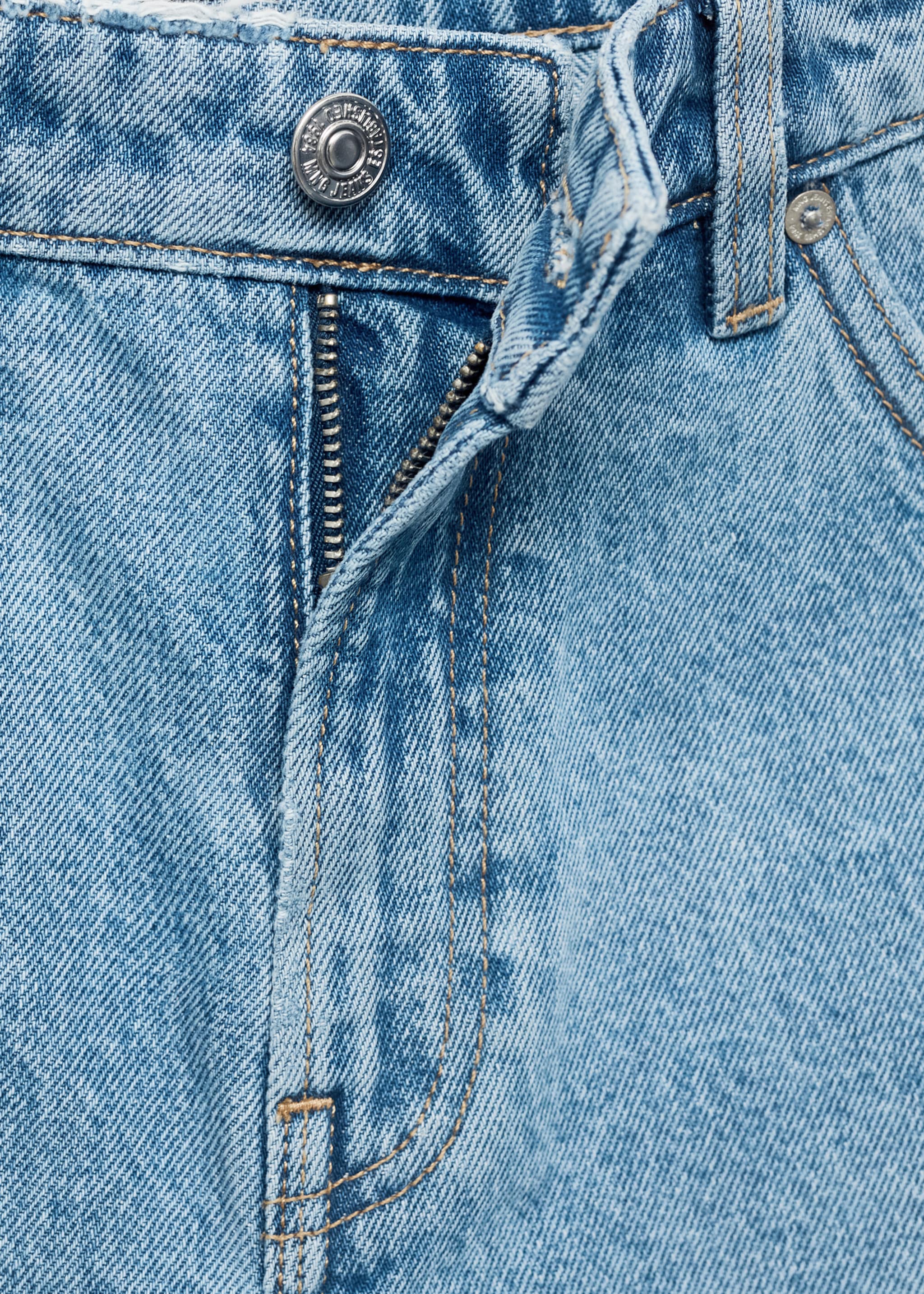 Frayed hem denim shorts - Details of the article 8