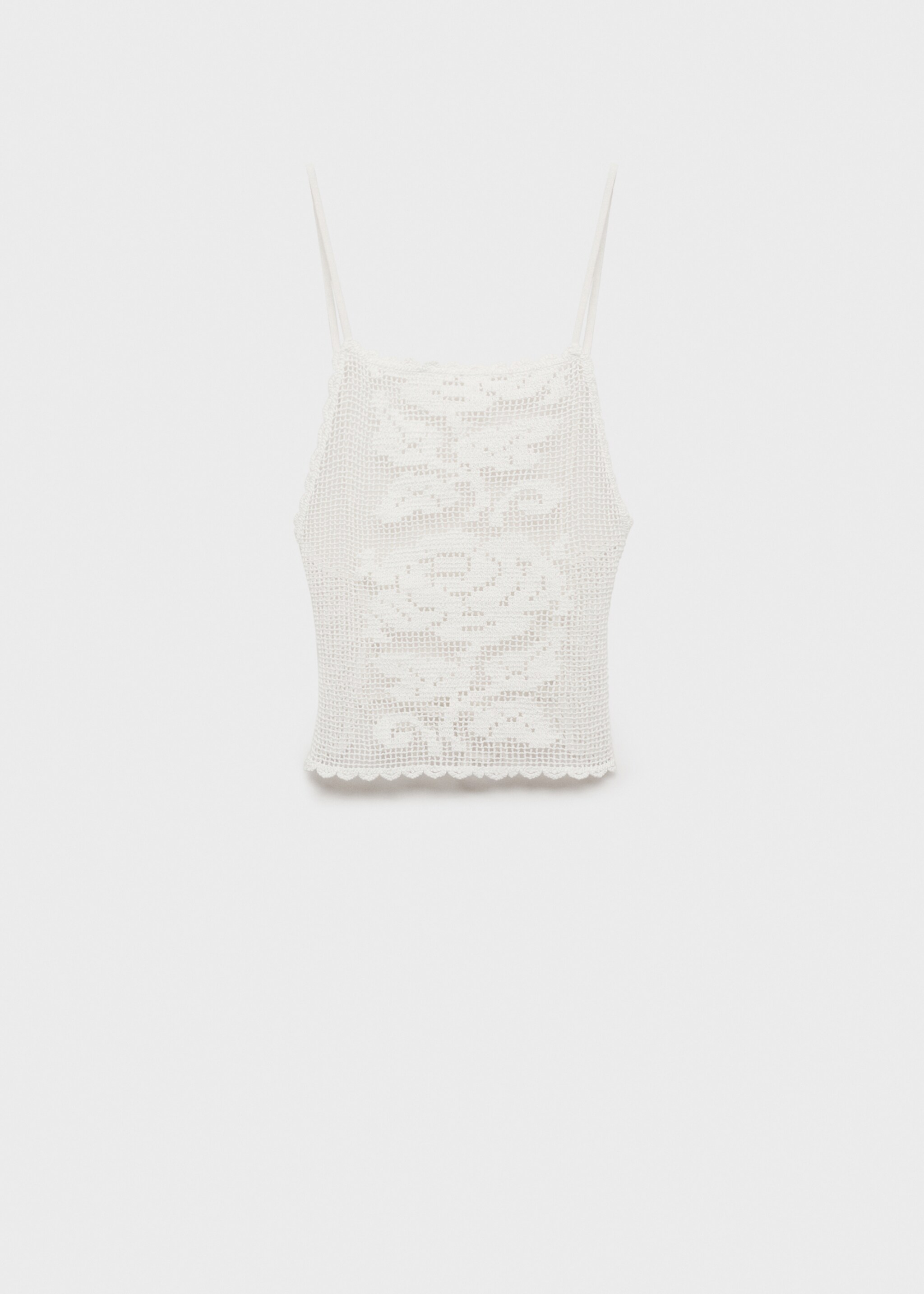 Top crochet espalda abierta - Artículo sin modelo