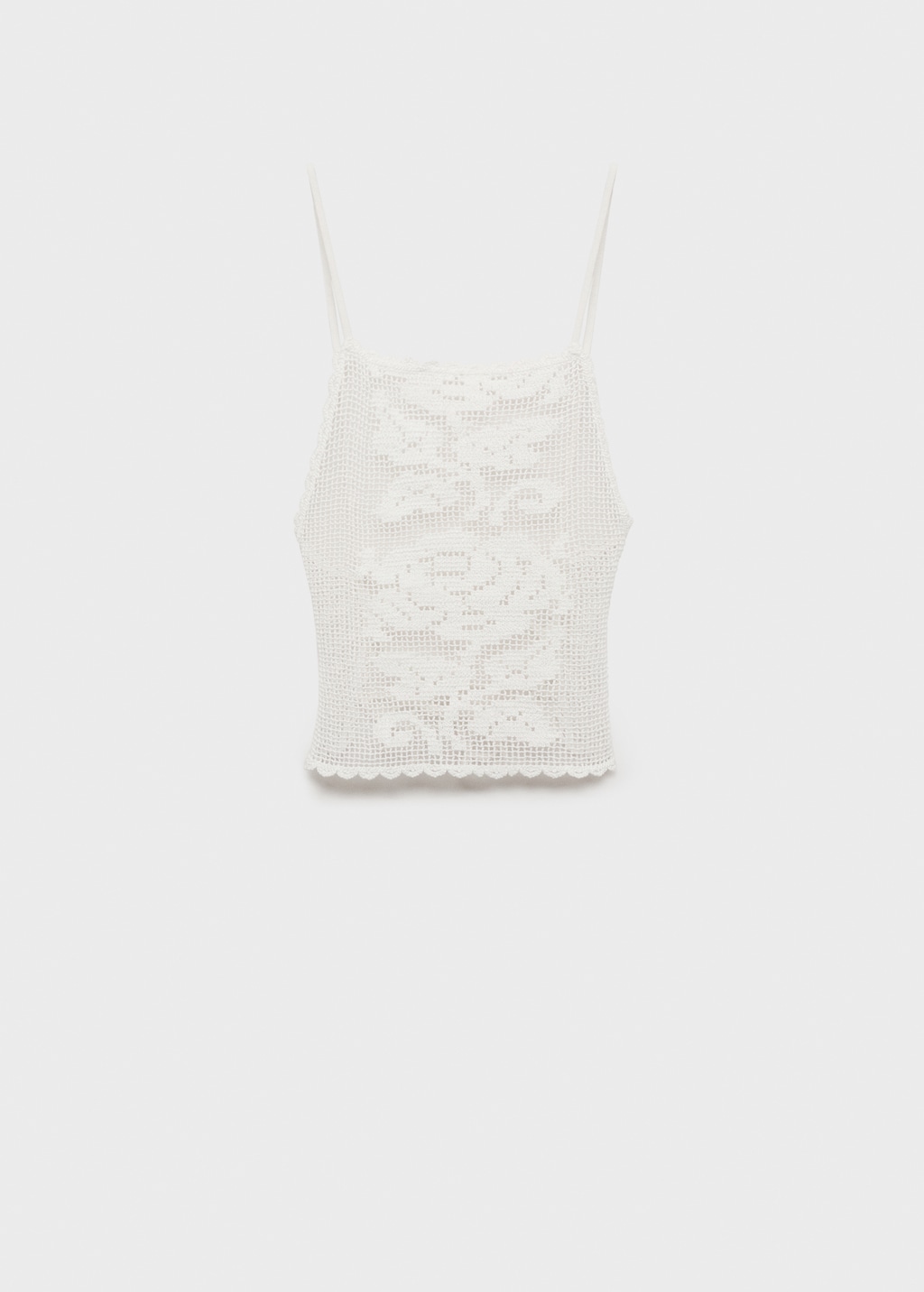 Open-back crochet top