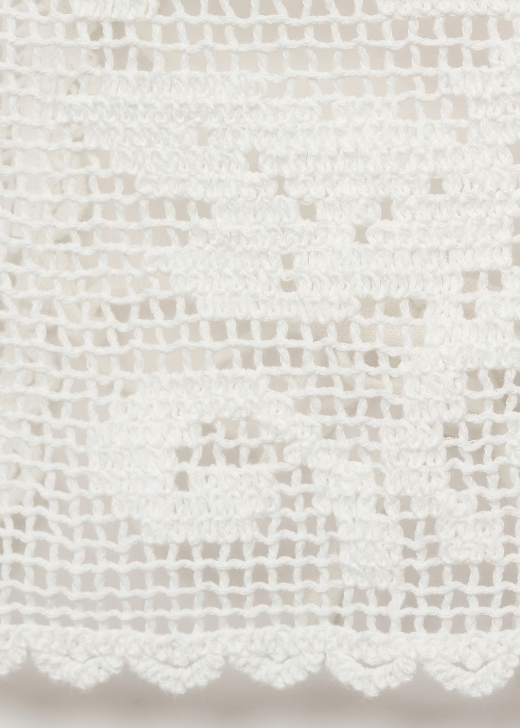 Open-back crochet top