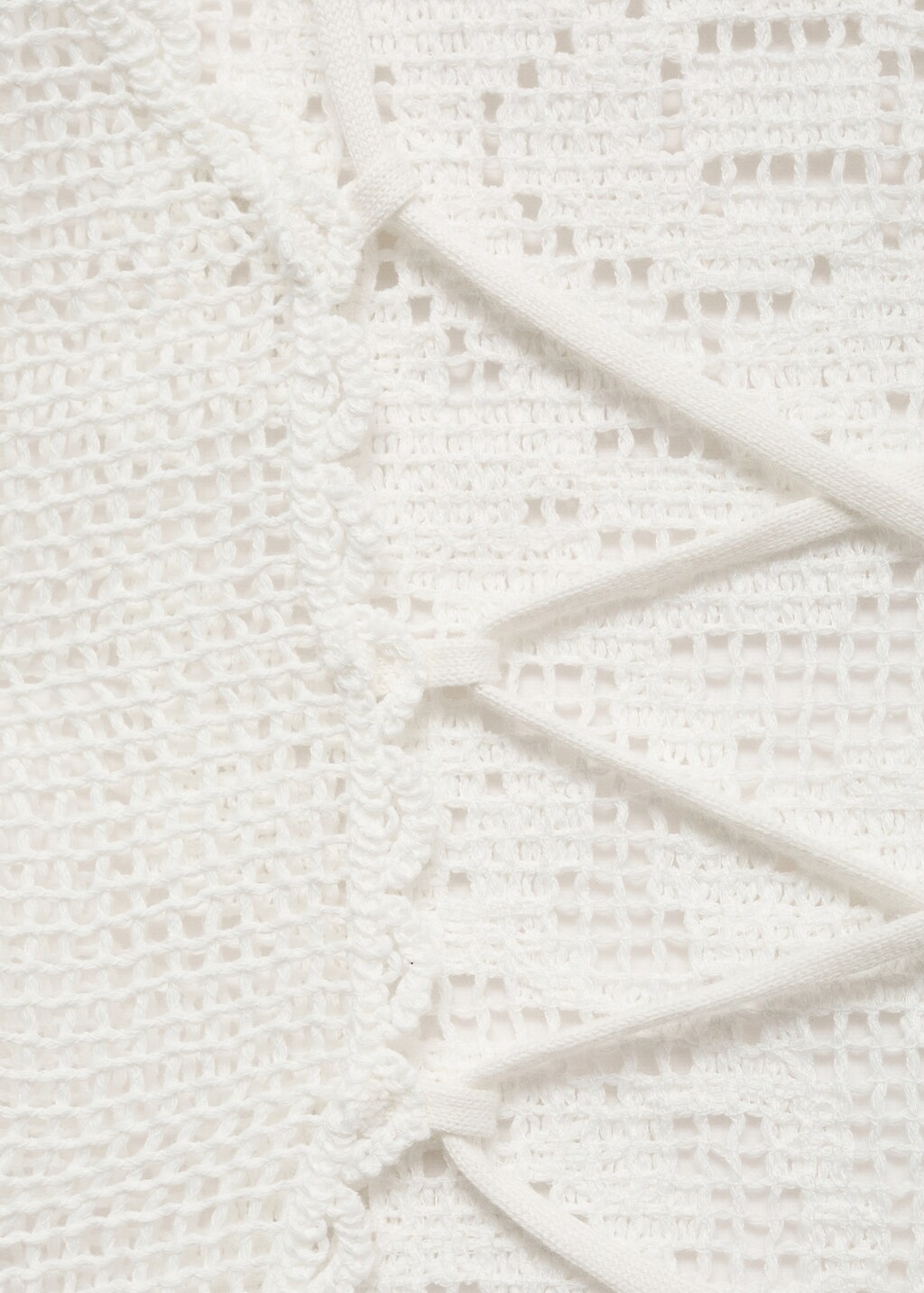 Open-back crochet top