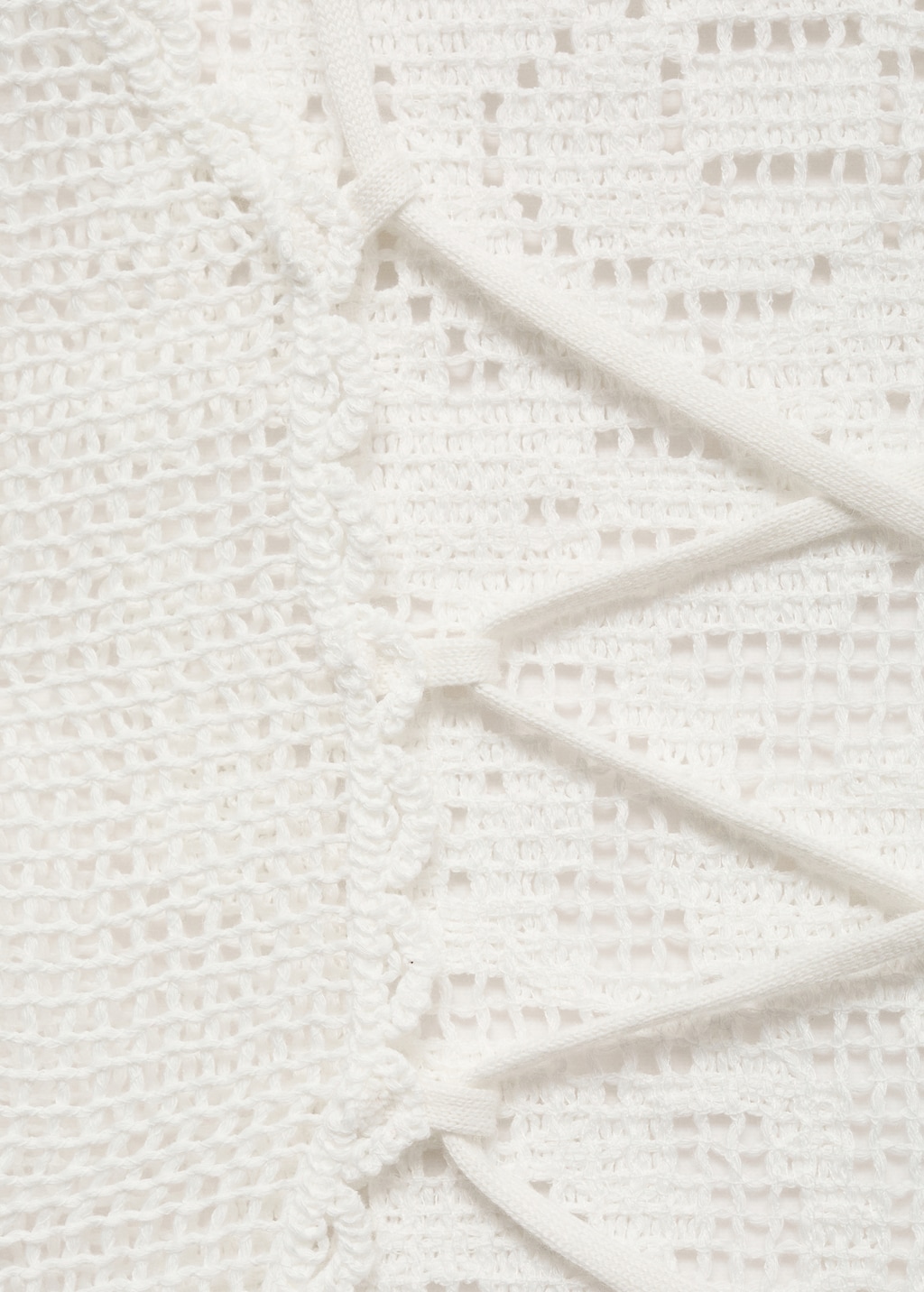 Open-back crochet top