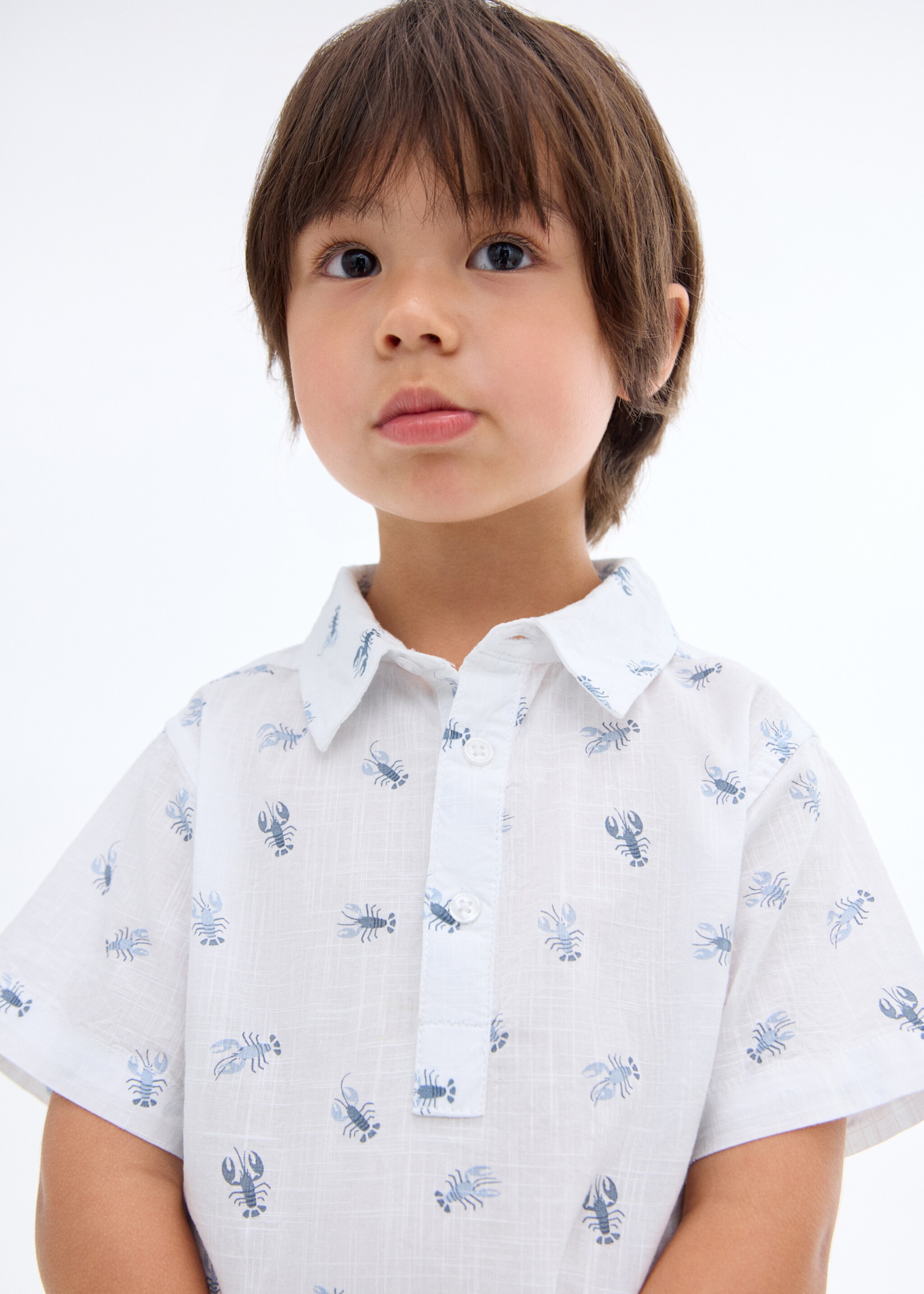 Printed short-sleeved shirt - Medium plane