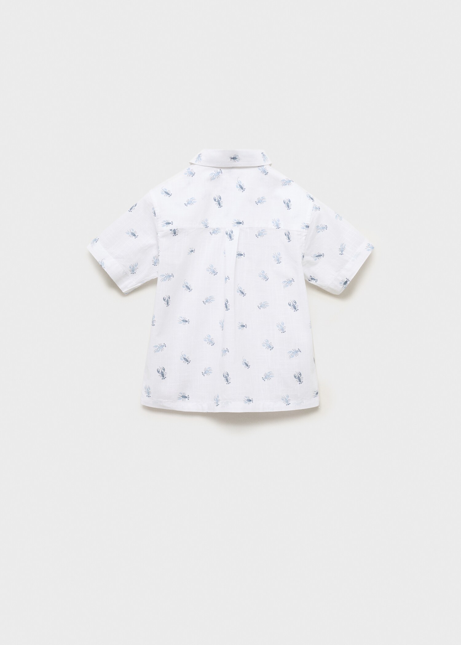 Printed short-sleeved shirt - Reverse of the article
