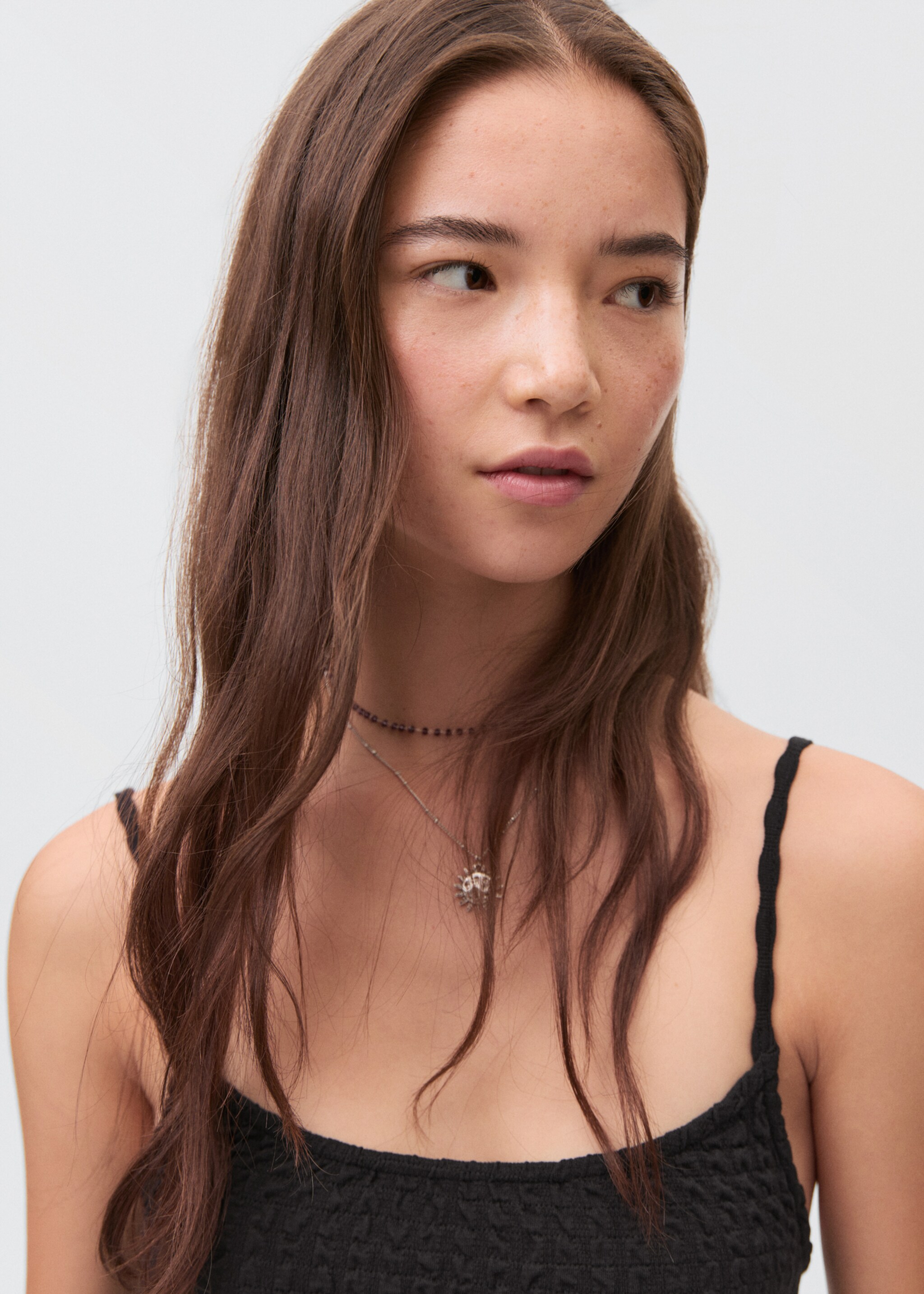 Ruched straps dress - Details of the article 1
